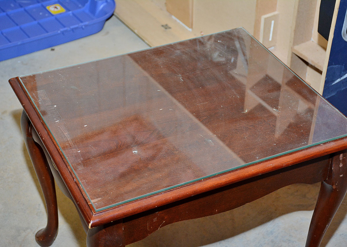 Mersman Furniture Glass Top Mahogany End Tables