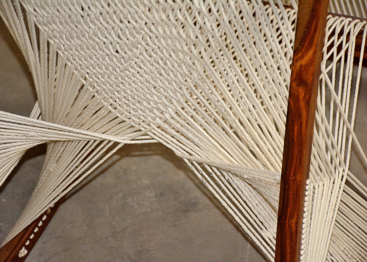 Danish Modern String Chair and Ottoman