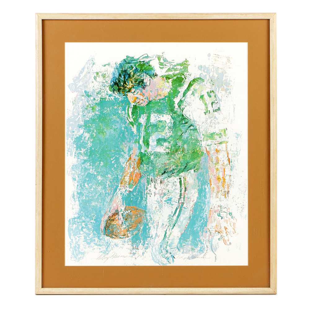 LeRoy Neiman Offset Lithograph on Paper "Joe Namath"