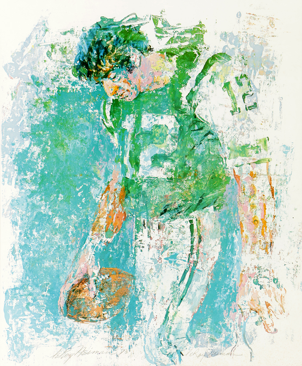LeRoy Neiman Offset Lithograph on Paper "Joe Namath"