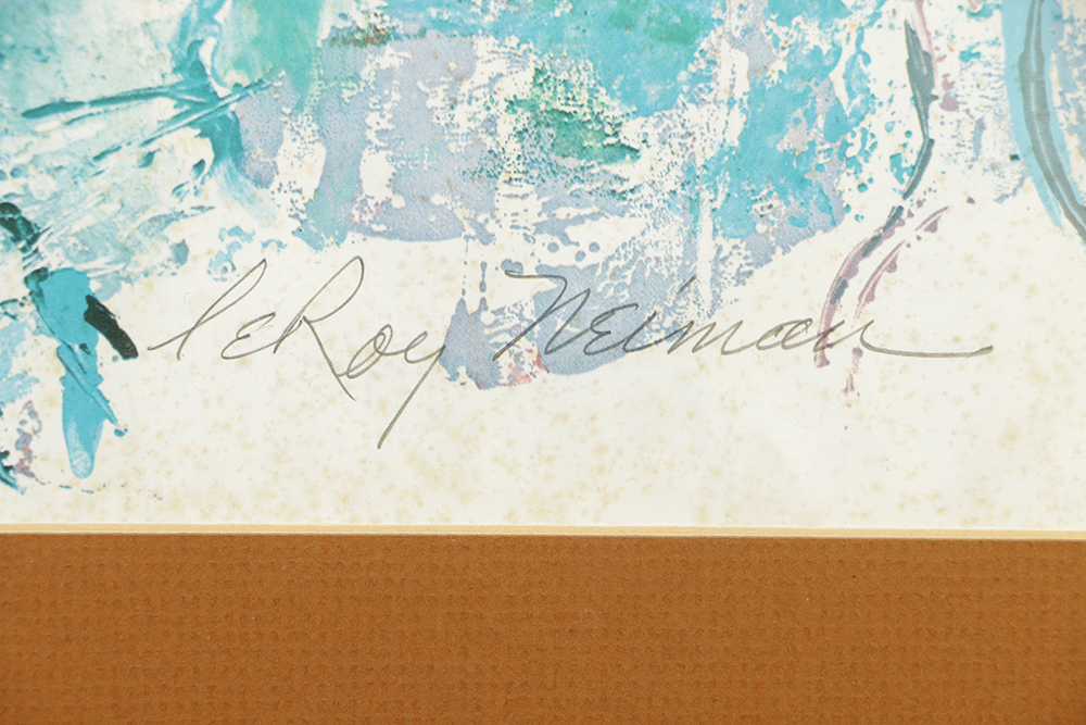 LeRoy Neiman Offset Lithograph on Paper "Joe Namath"