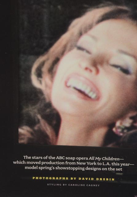 Framed Display of Susan Lucci Feature in Los Angeles  Magazine