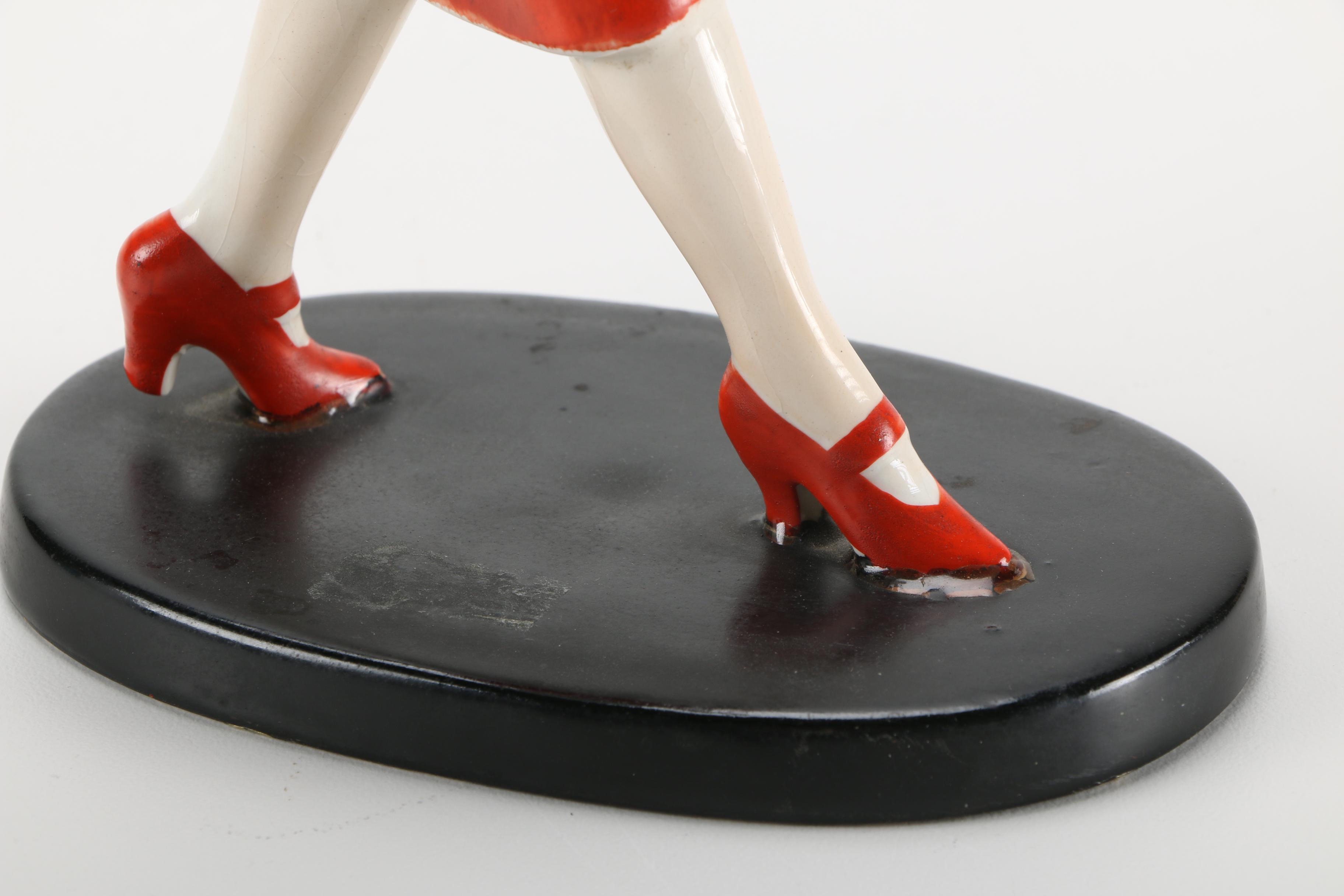 Vintage Japanese Female Shopping Figurine