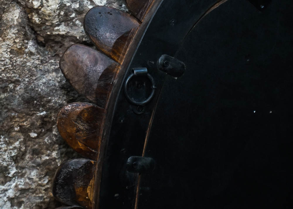Repurposed Cobbler's Shoe Form Frame Wall Mirror