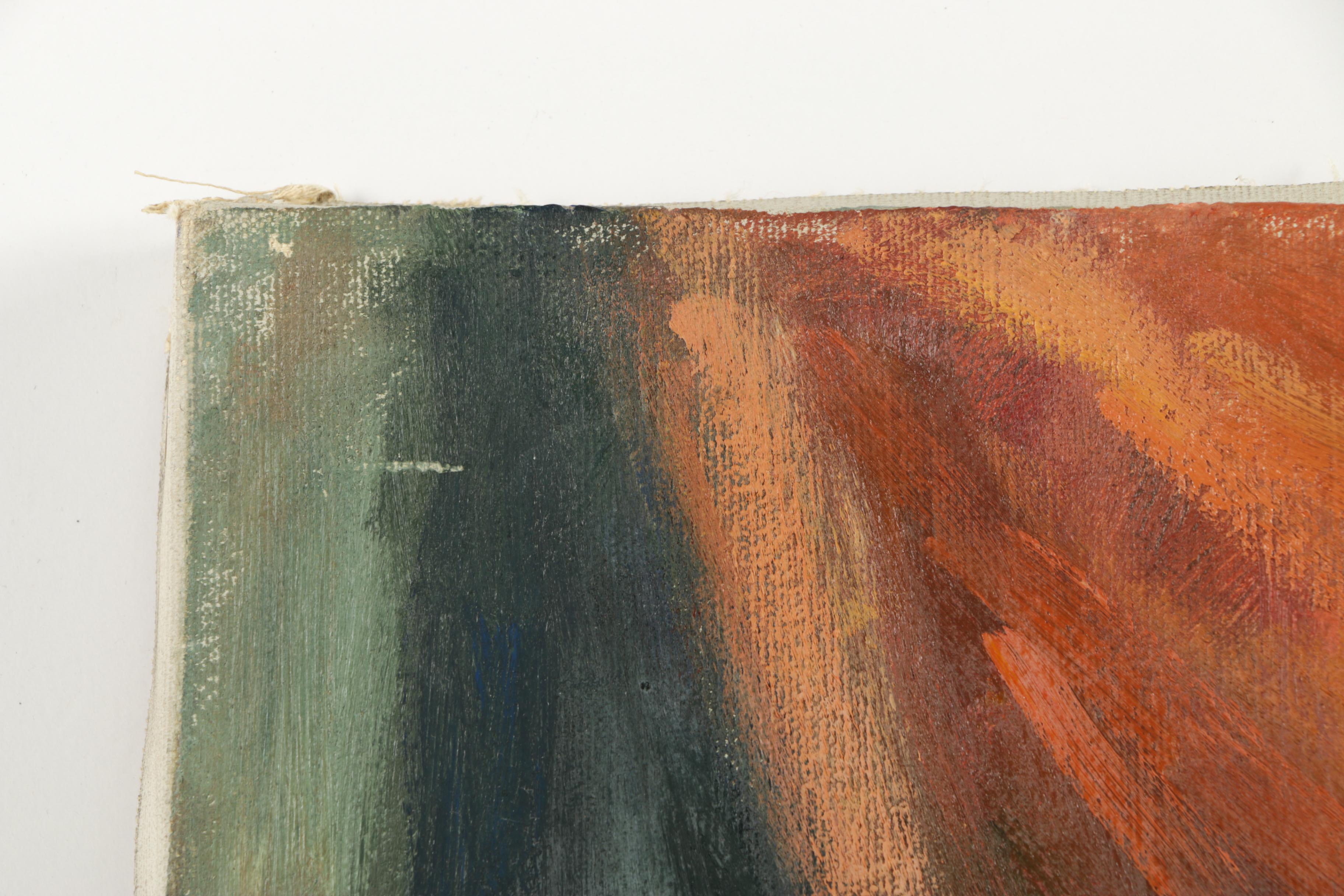 Vivian Reed Oil Painting on Canvas of Seated Nude Woman