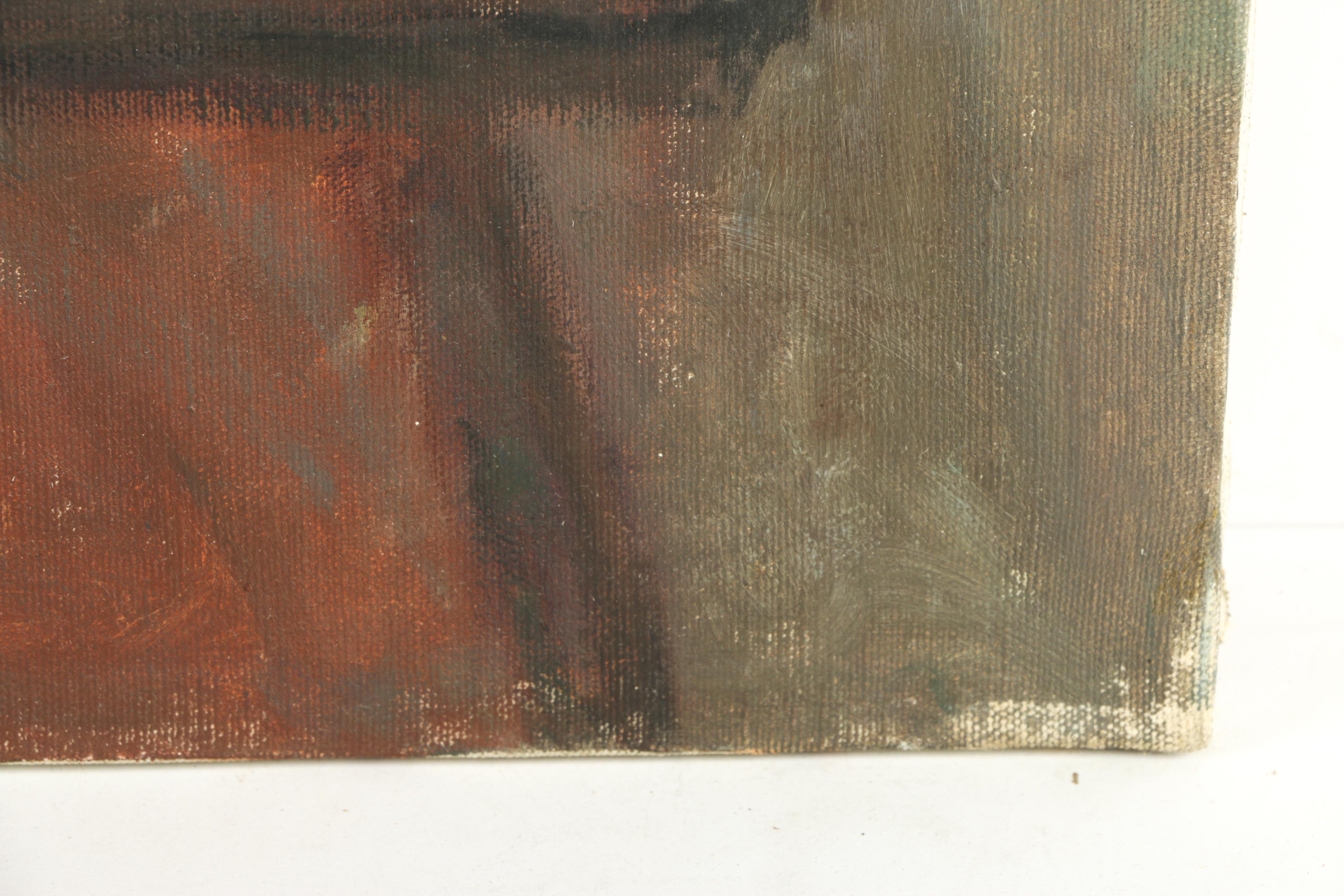 Vivian Reed Oil Painting on Canvas of Seated Nude Woman