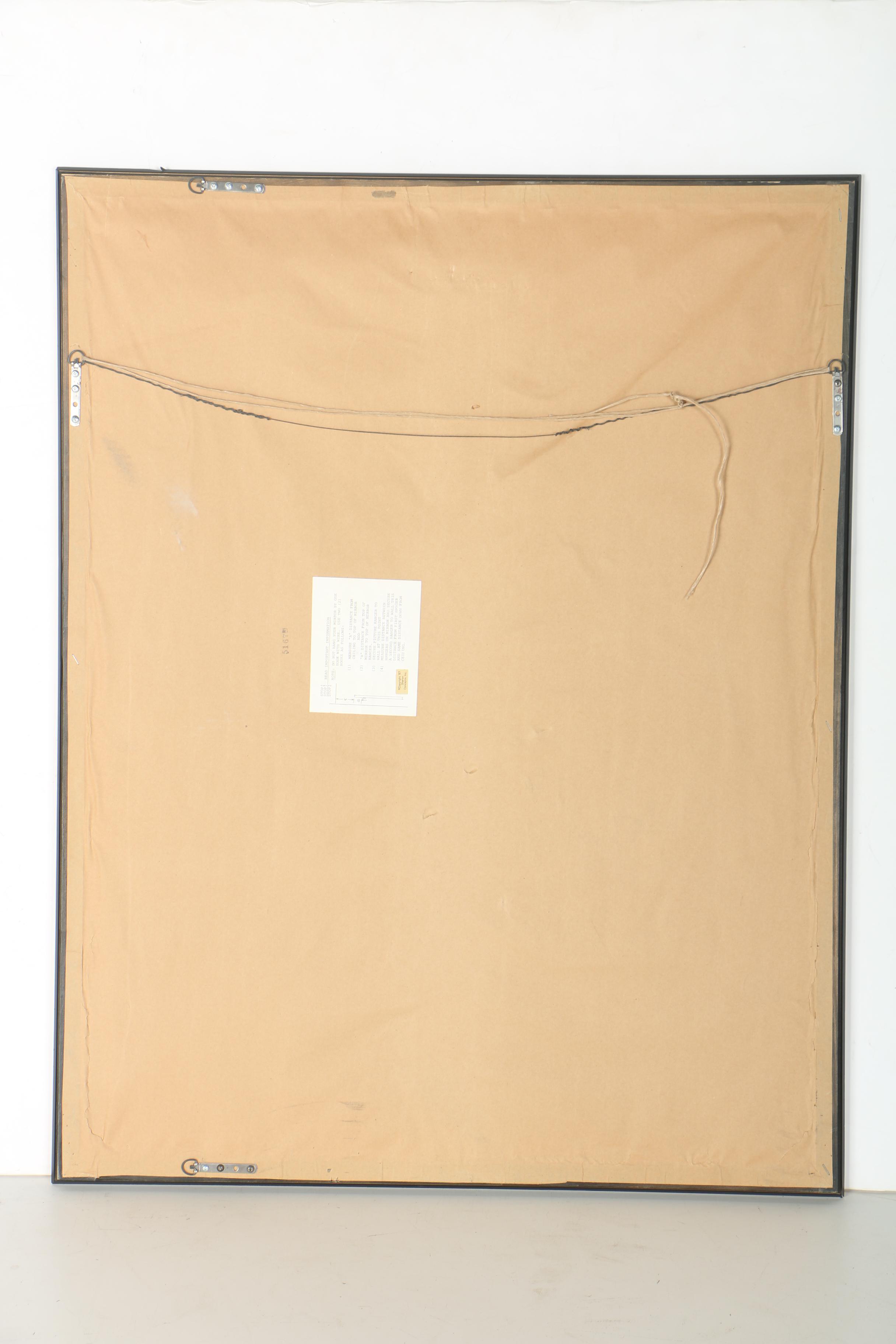 Vintage  Sharon Concepts Gold Framed Mirror with Painted Border