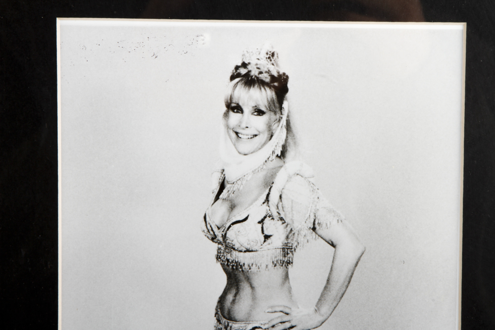 "Jeannie" Ink on Paper Costume Sketch with Photo of Barbara Eden in Outfit from 1985