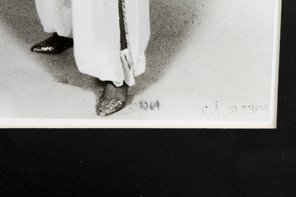 "Jeannie" Ink on Paper Costume Sketch with Photo of Barbara Eden in Outfit from 1985