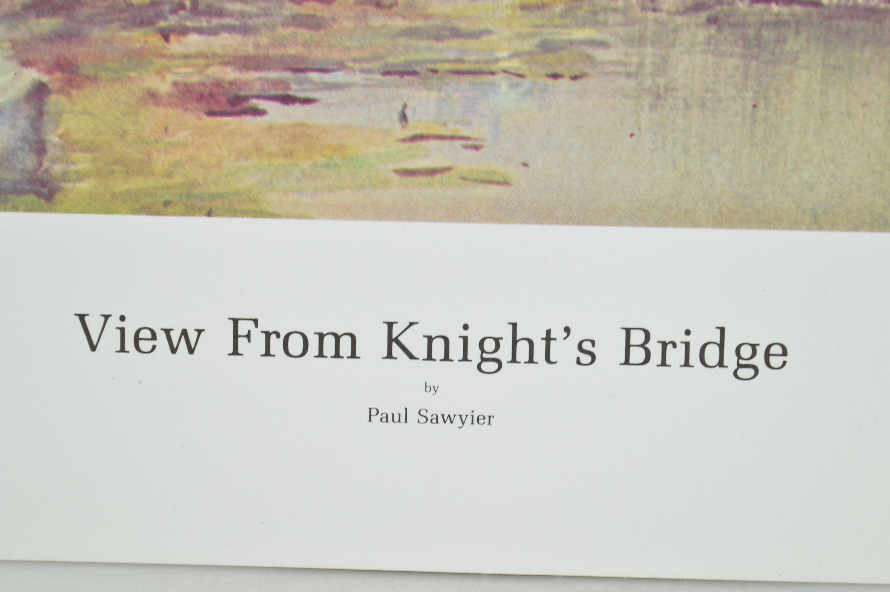 Paul Sawyier Limited Edition Prints "Knight's Bridge" and "View from Knight's Bridge"