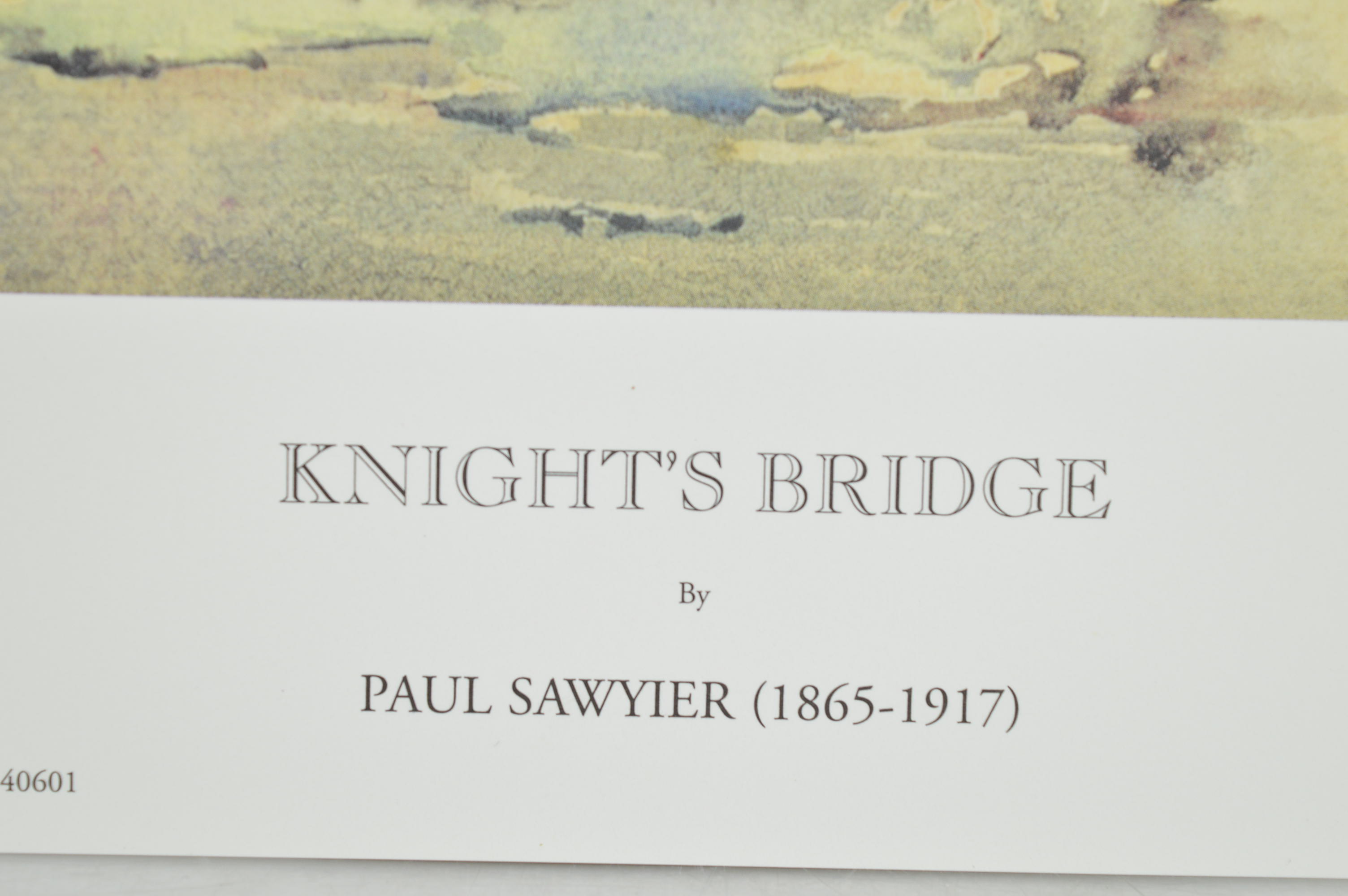 Paul Sawyier Limited Edition Prints "Knight's Bridge" and "View from Knight's Bridge"