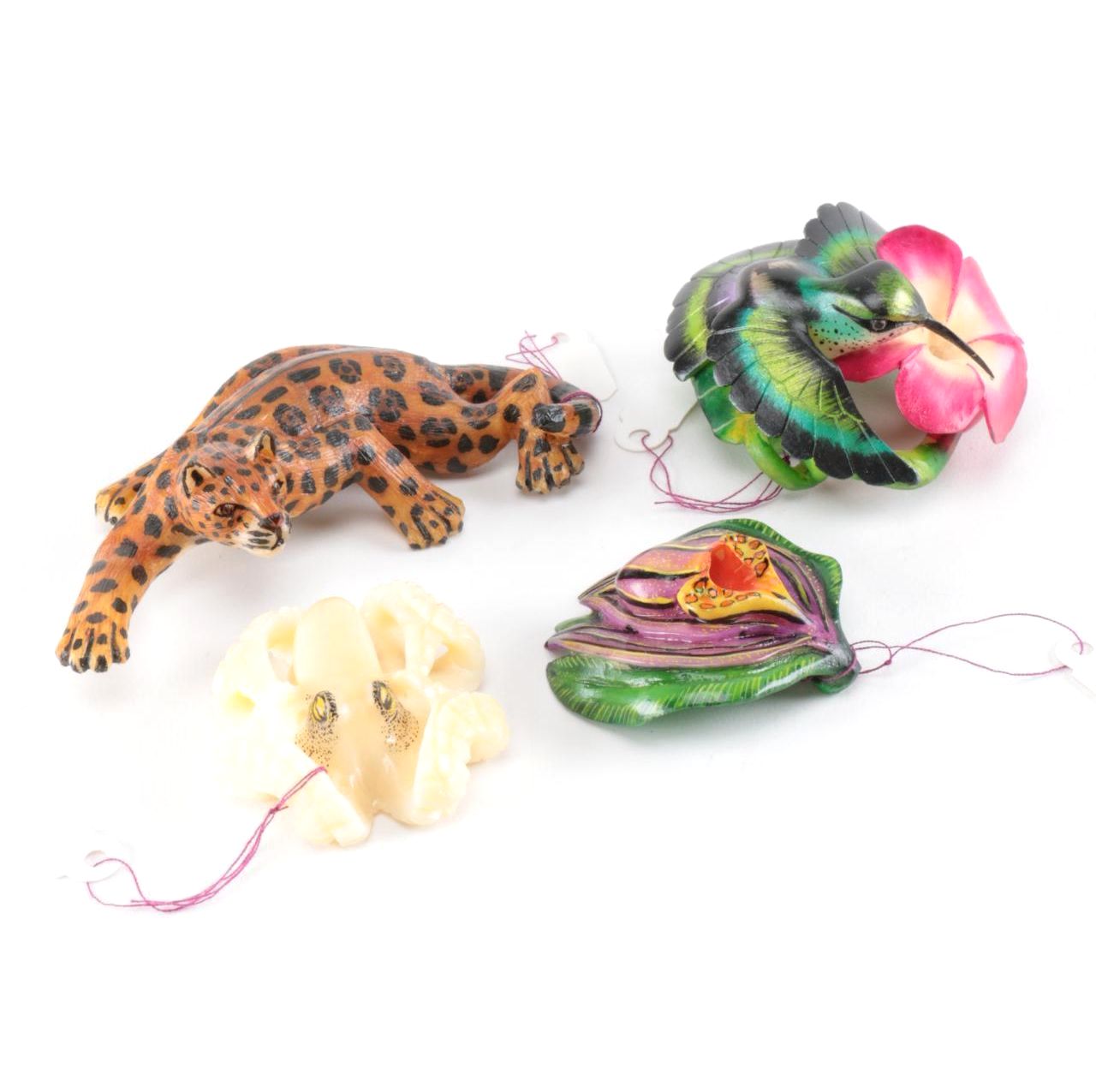 Hand Carved Tagua Panamanian Figurines