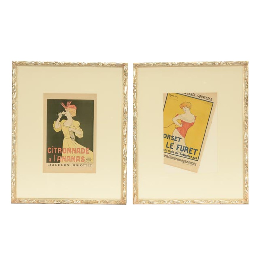 Pair of Leonetto Cappiello Original Vintage French Advertisements