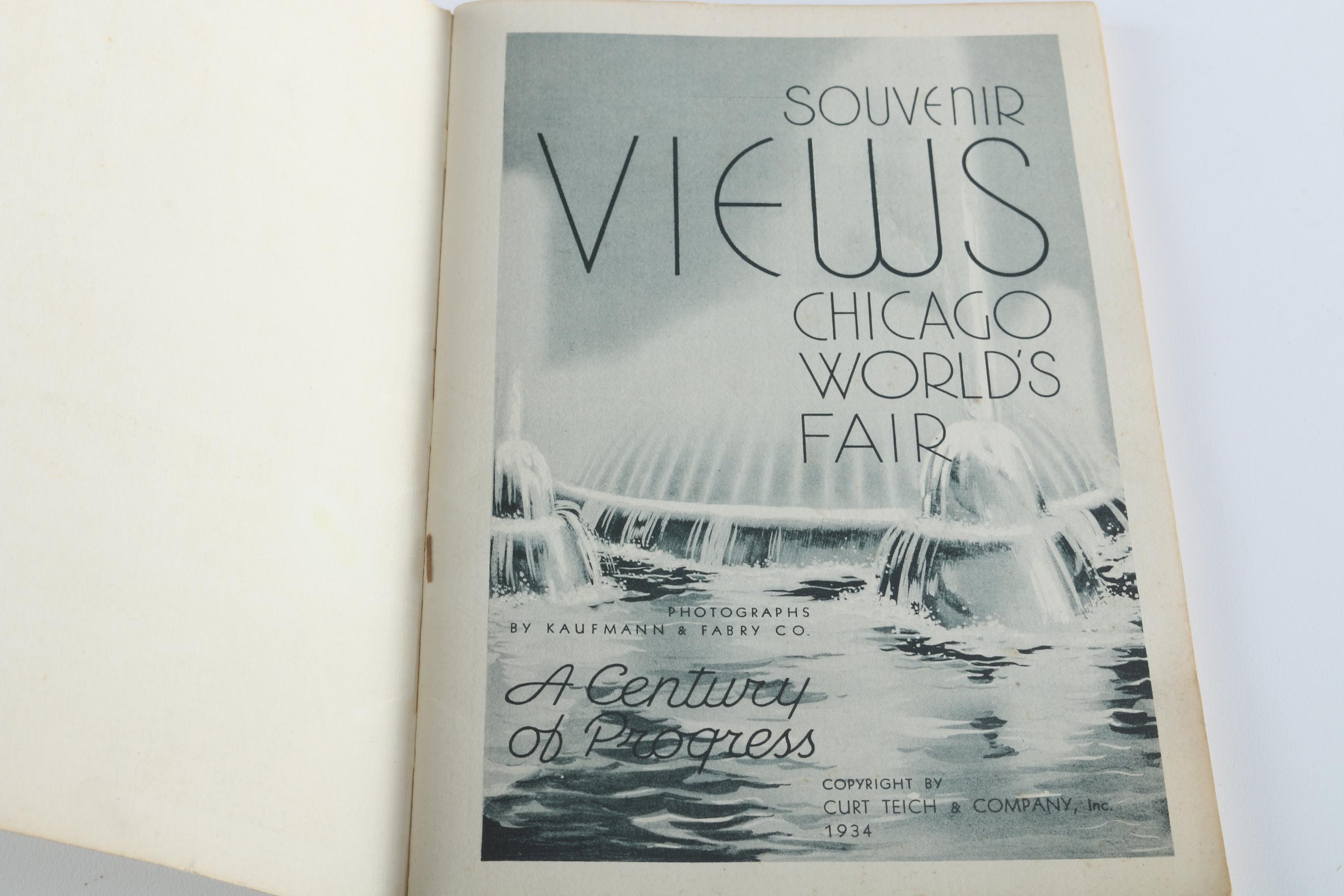 19th and Early 20th Century Photographs and 1933 Chicago Worlds Fair Souvenir Books