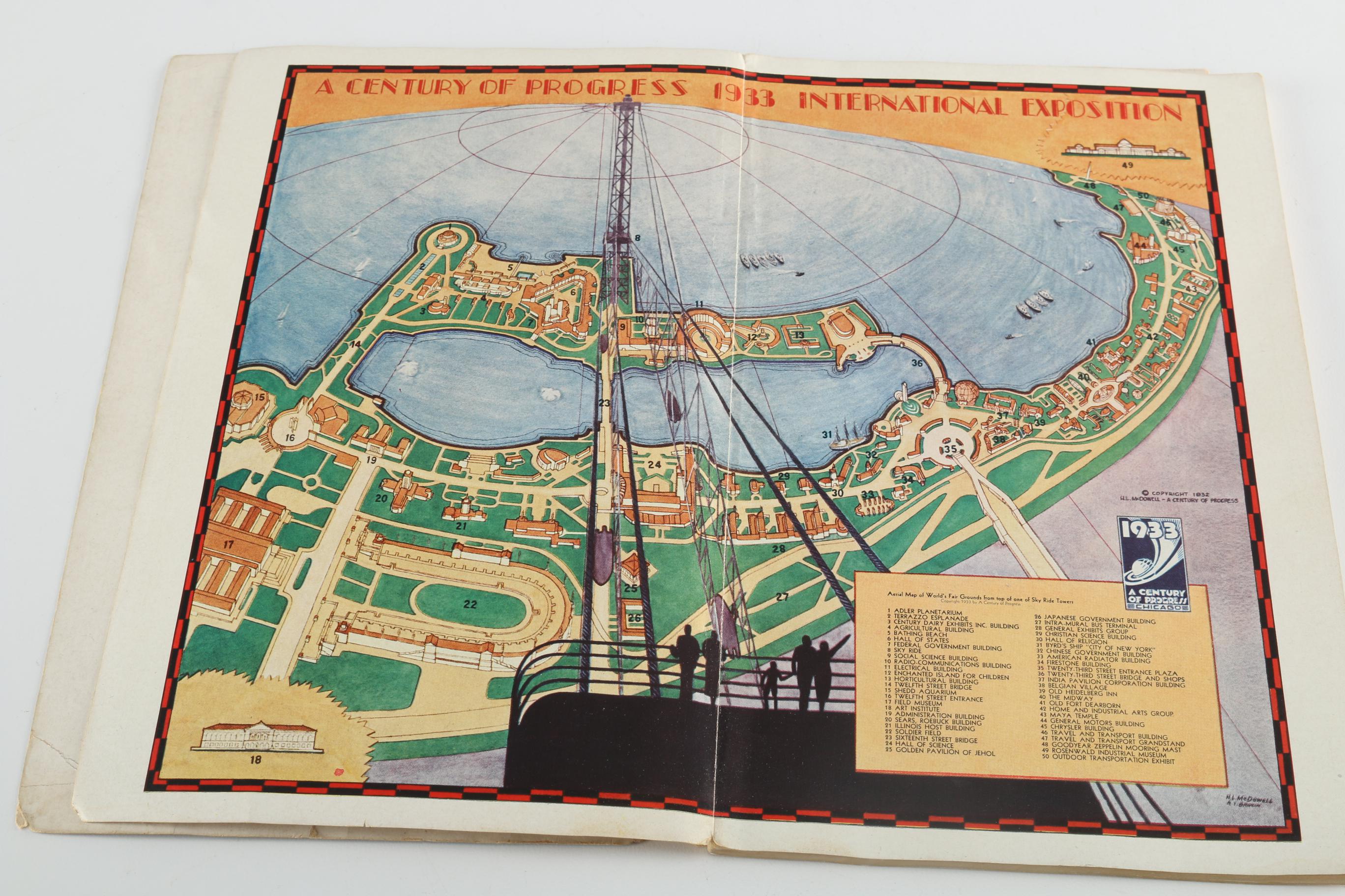 19th and Early 20th Century Photographs and 1933 Chicago Worlds Fair Souvenir Books