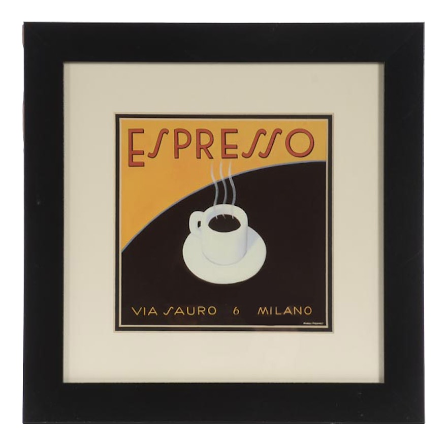Marco Fabiano Offset Lithograph "Espresso"