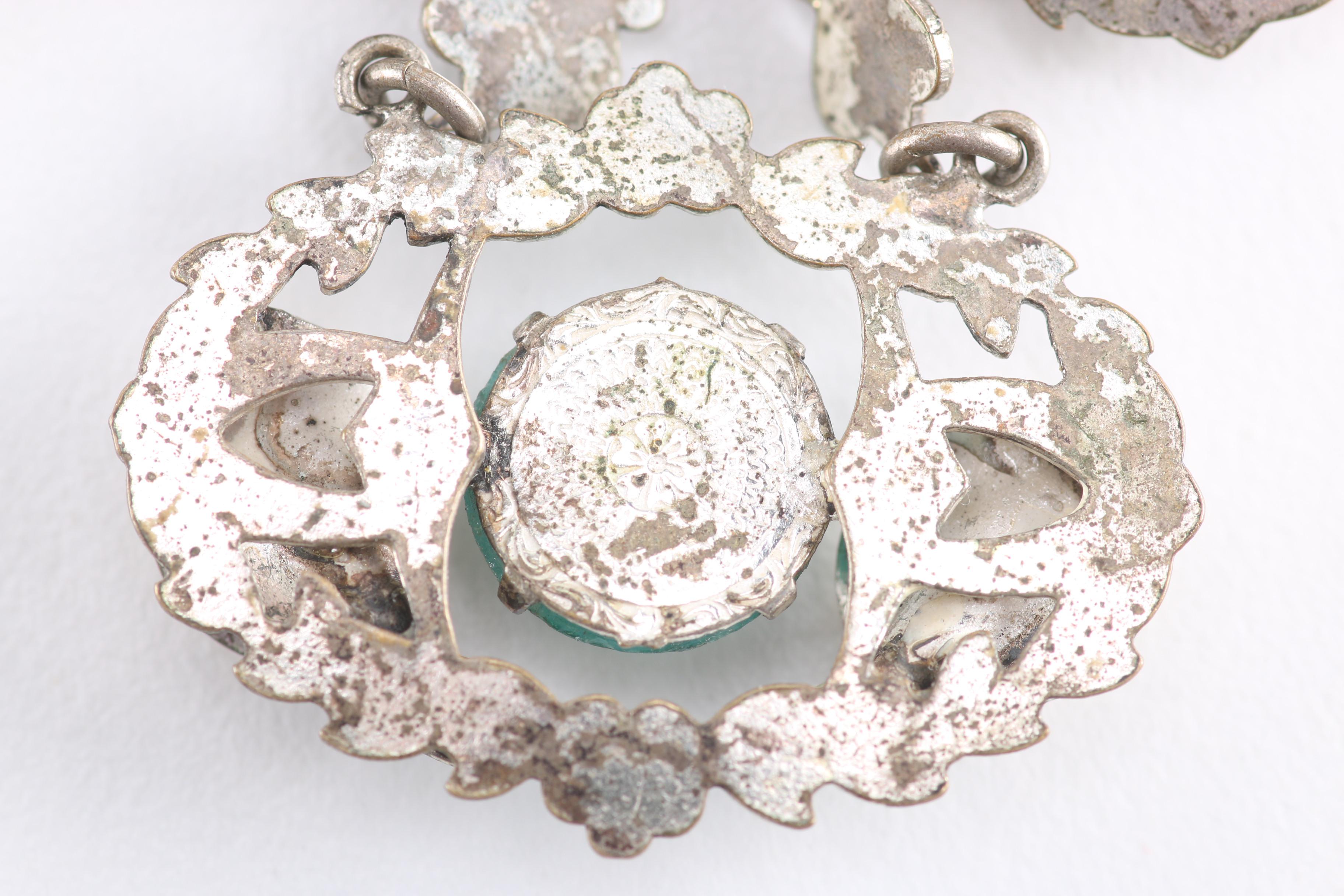 Assortment of Silver Tone Costume Jewelry Featuring Swarovski