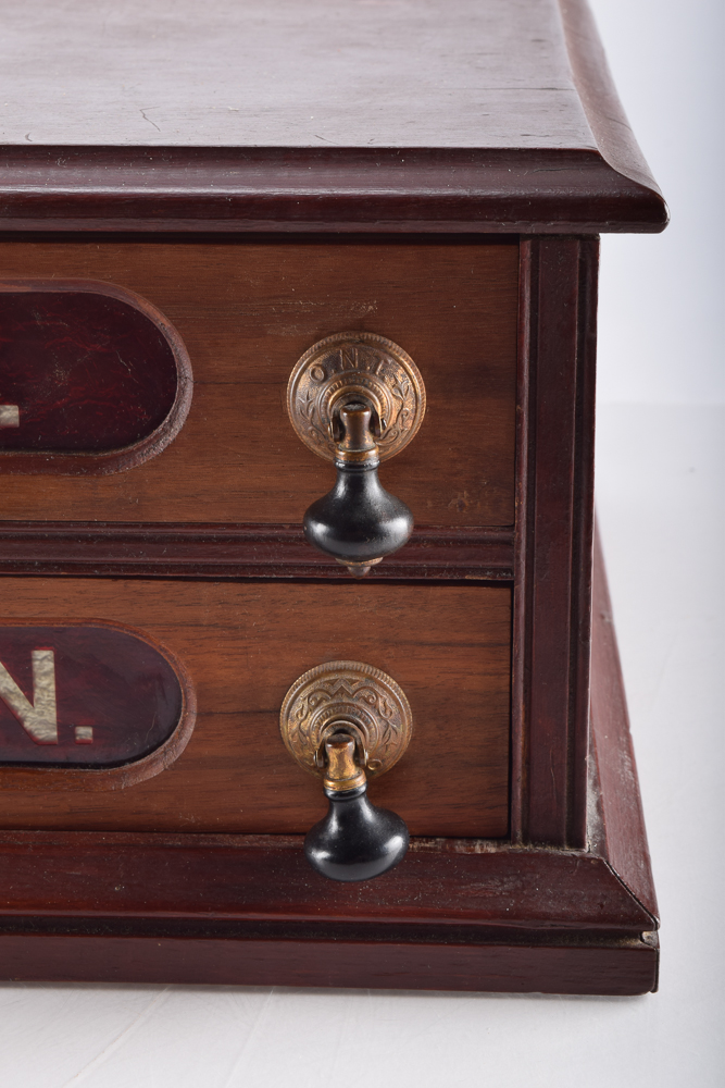 Antique Clark's Threads Store Display Cabinet