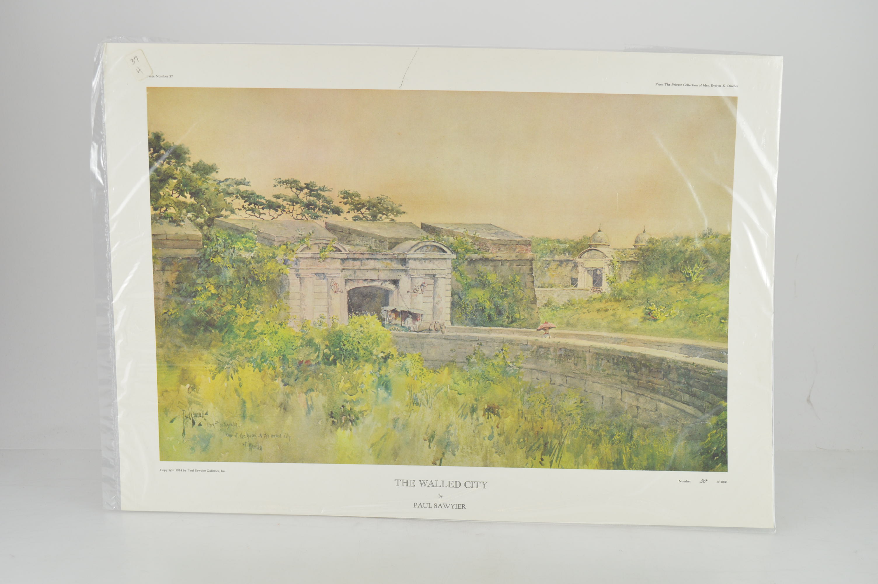 Paul Sawyier Limited Edition Prints "Secluded Byway," "The Walled City" and "Path Less Traveled By"