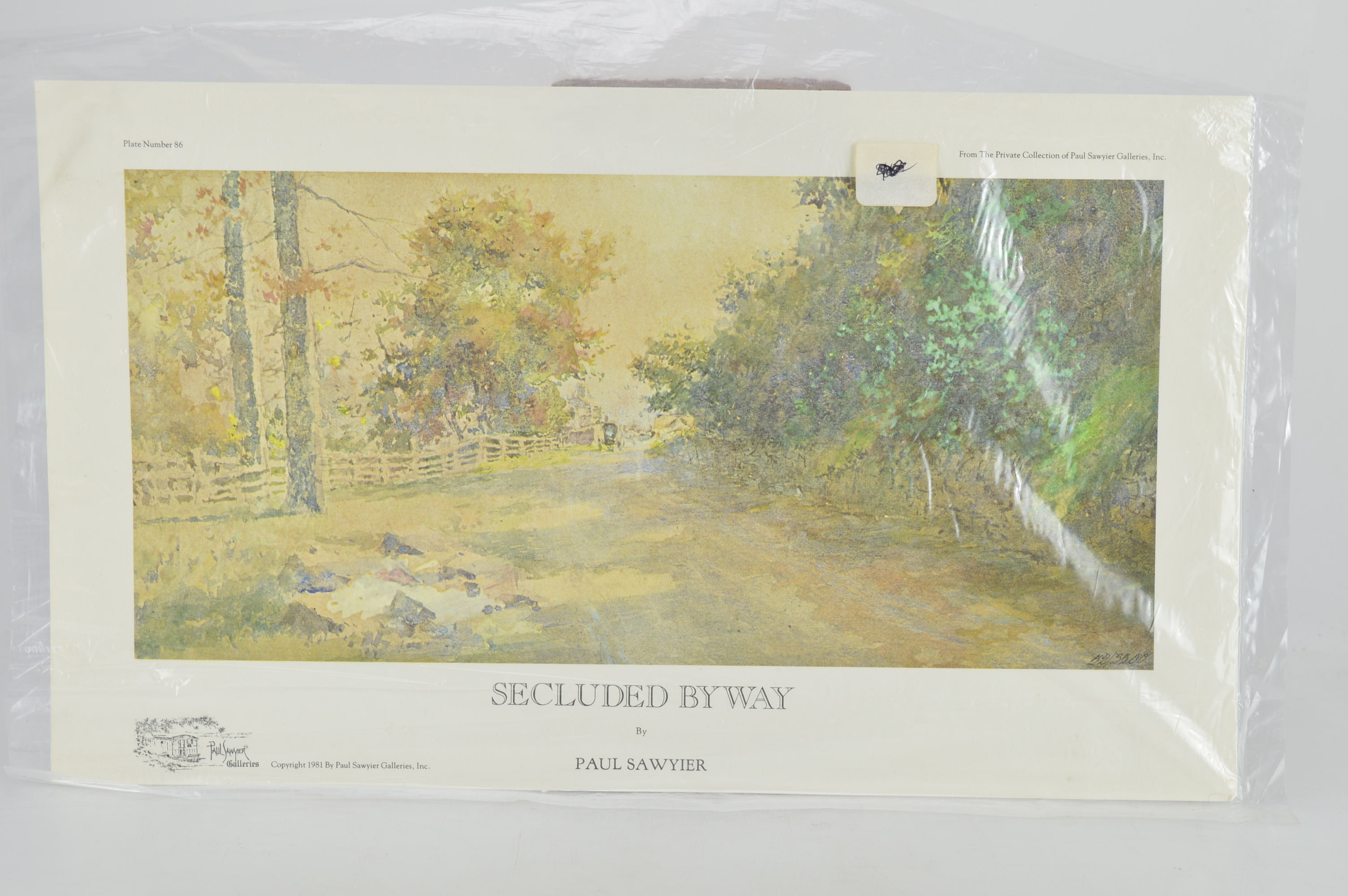 Paul Sawyier Limited Edition Prints "Secluded Byway," "The Walled City" and "Path Less Traveled By"