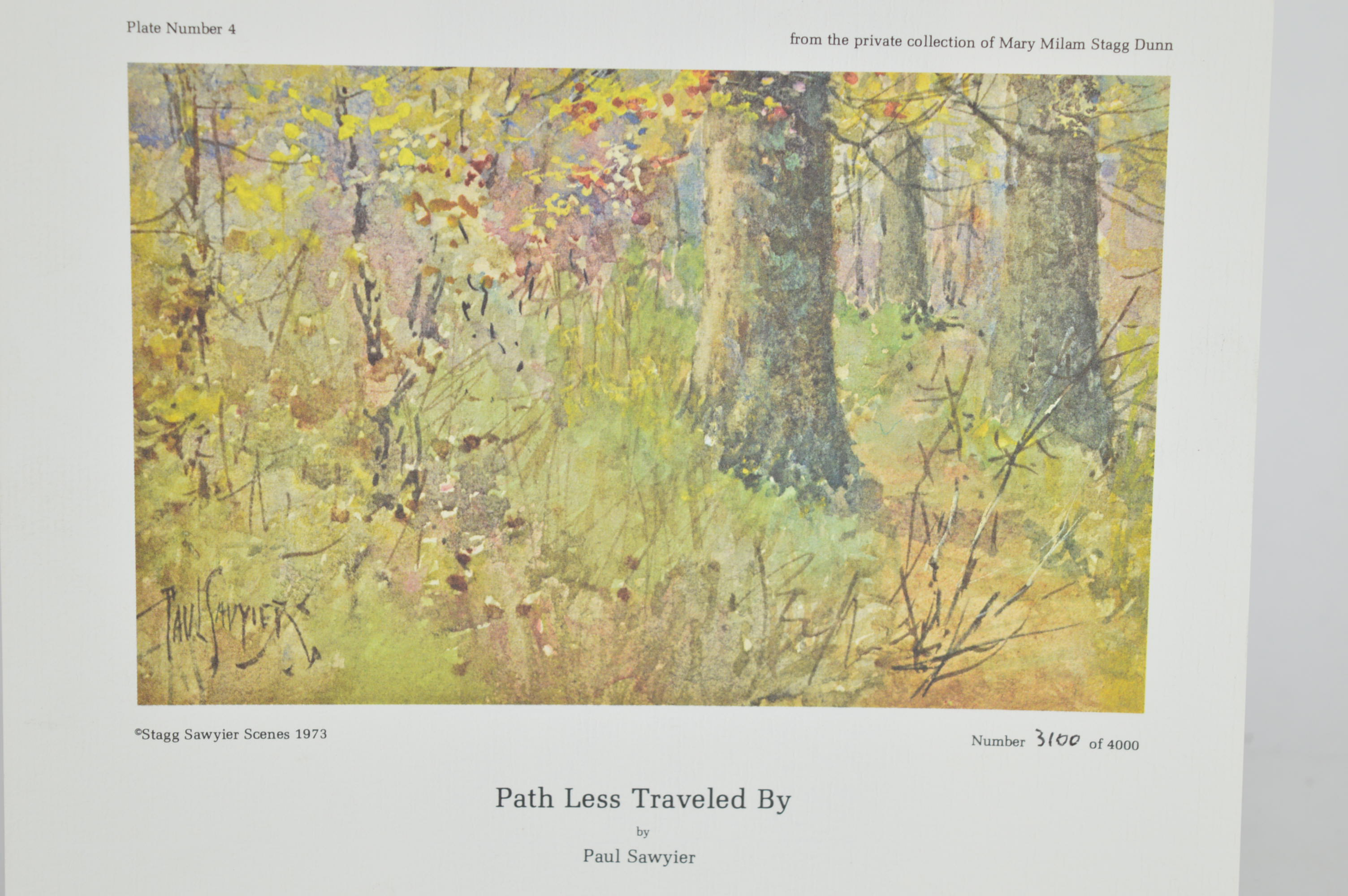 Paul Sawyier Limited Edition Prints "Secluded Byway," "The Walled City" and "Path Less Traveled By"