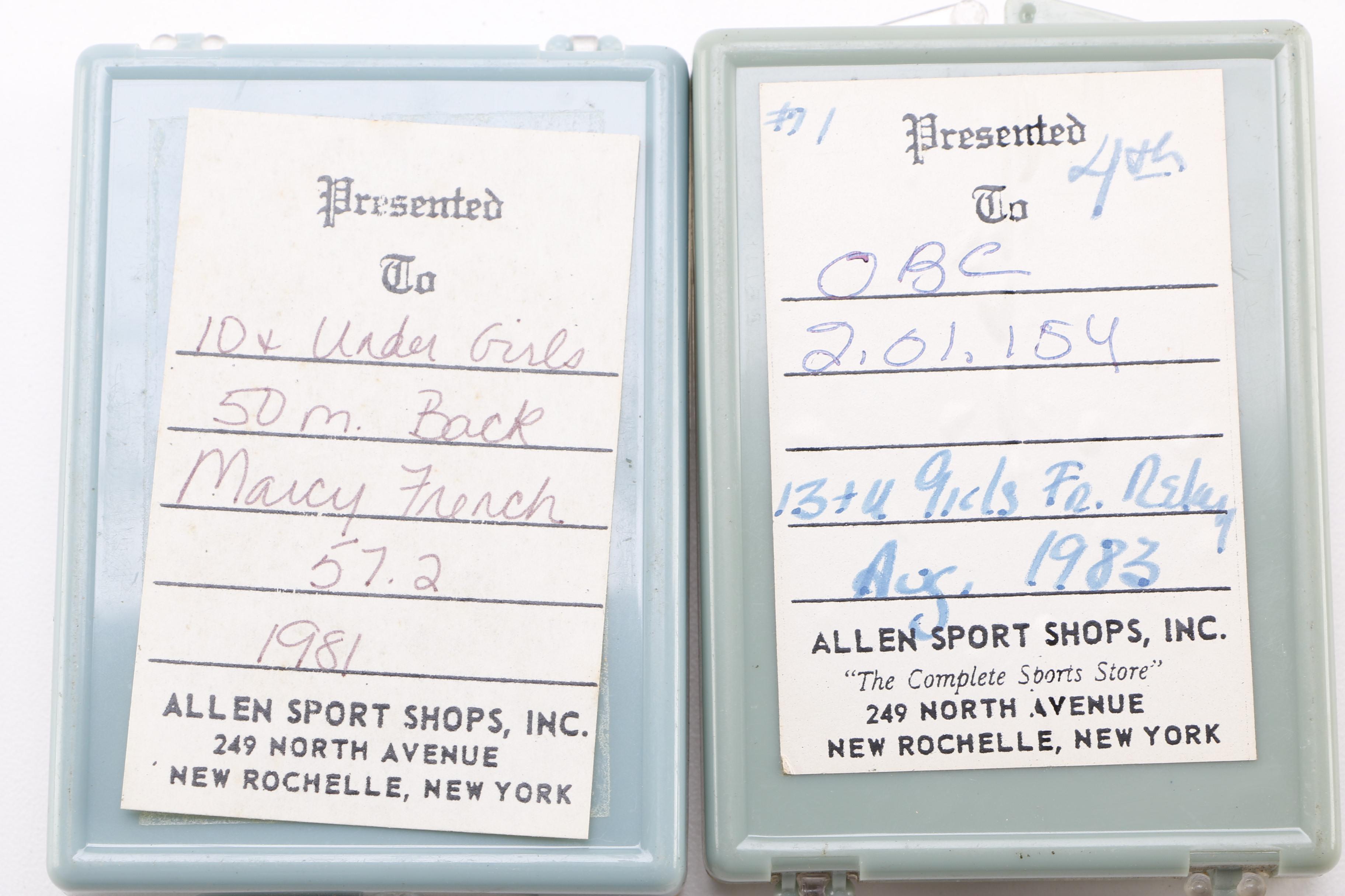 Large Vintage Group of Swimming Medals