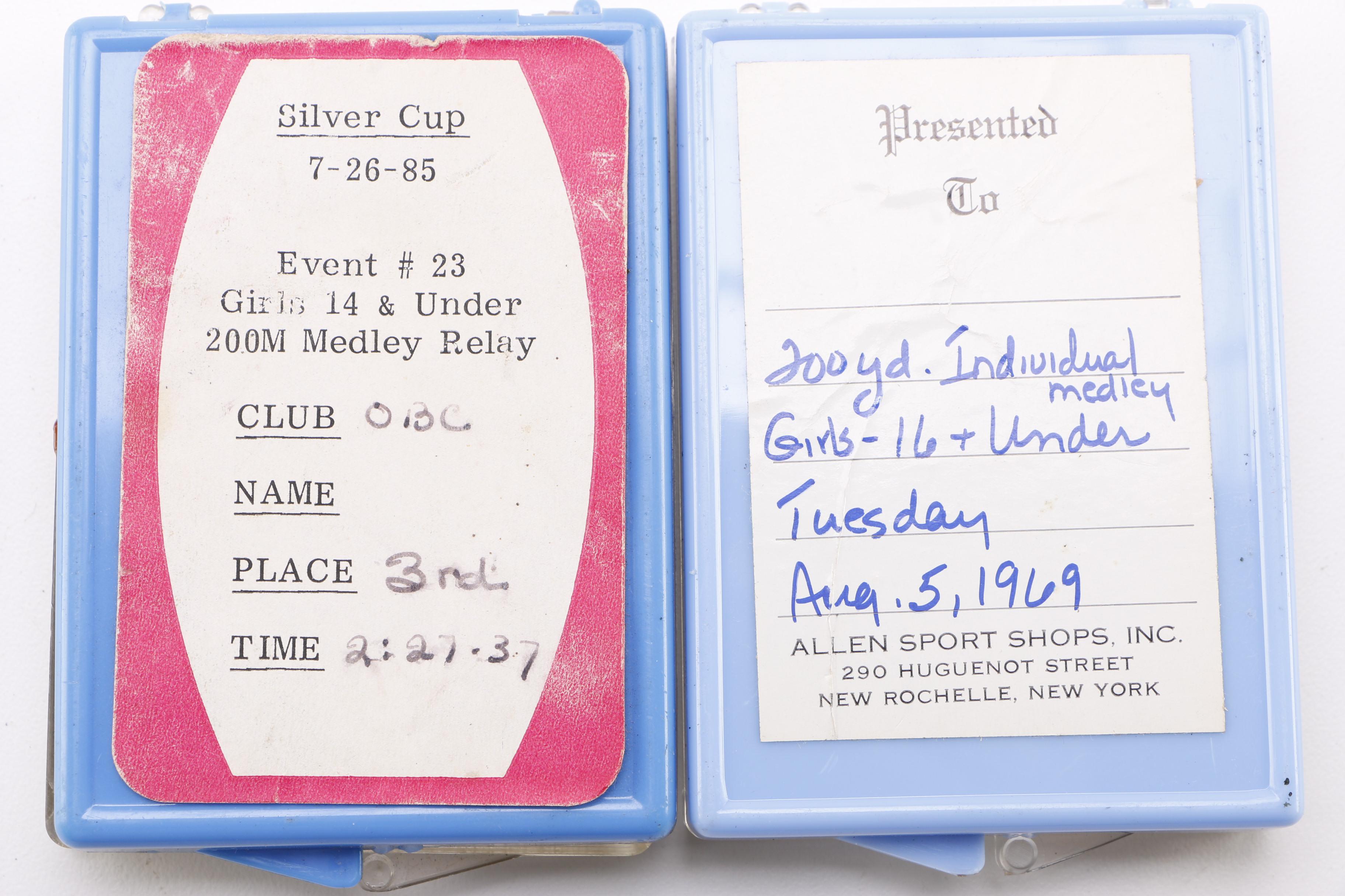 Large Vintage Group of Swimming Medals