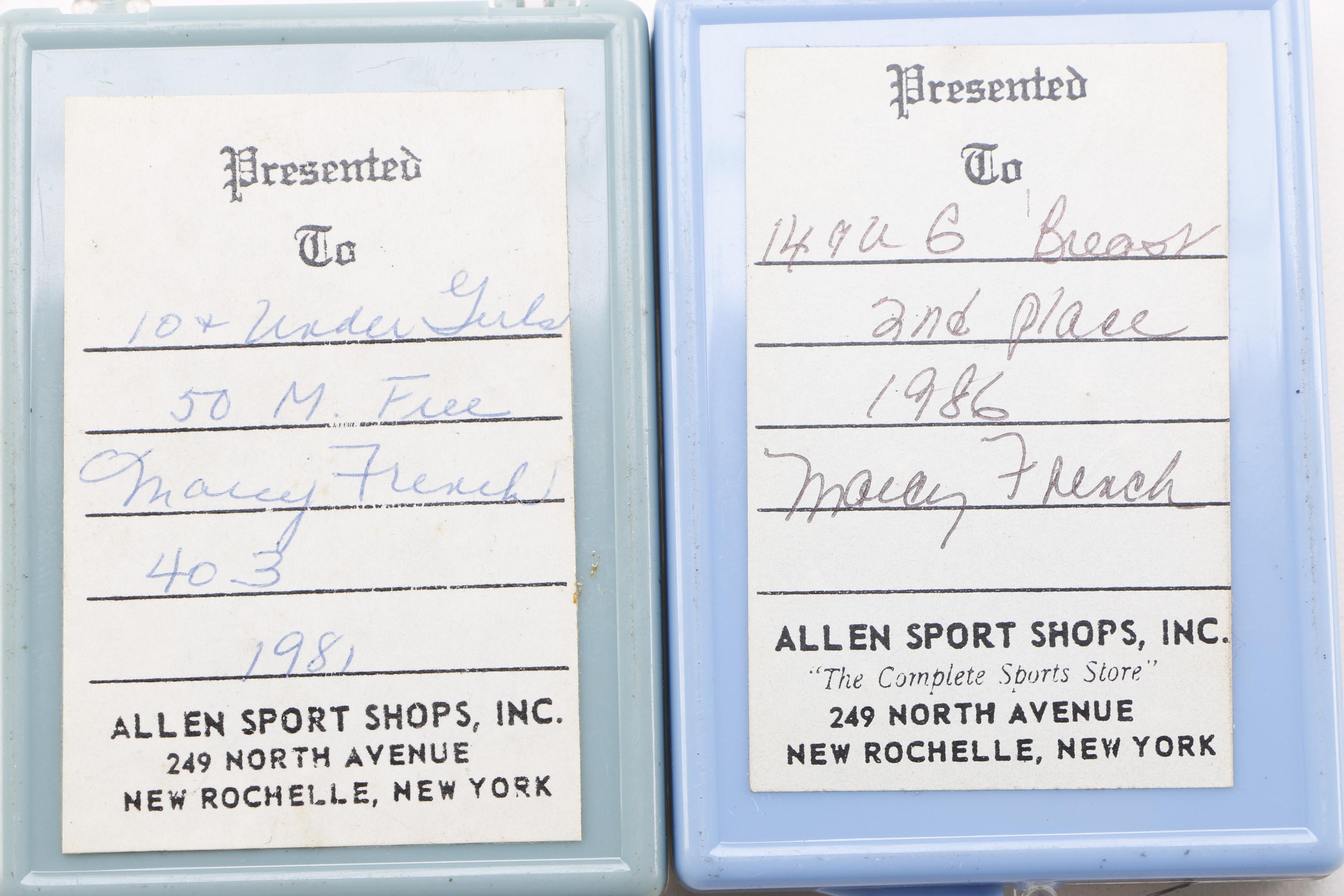 Large Vintage Group of Swimming Medals