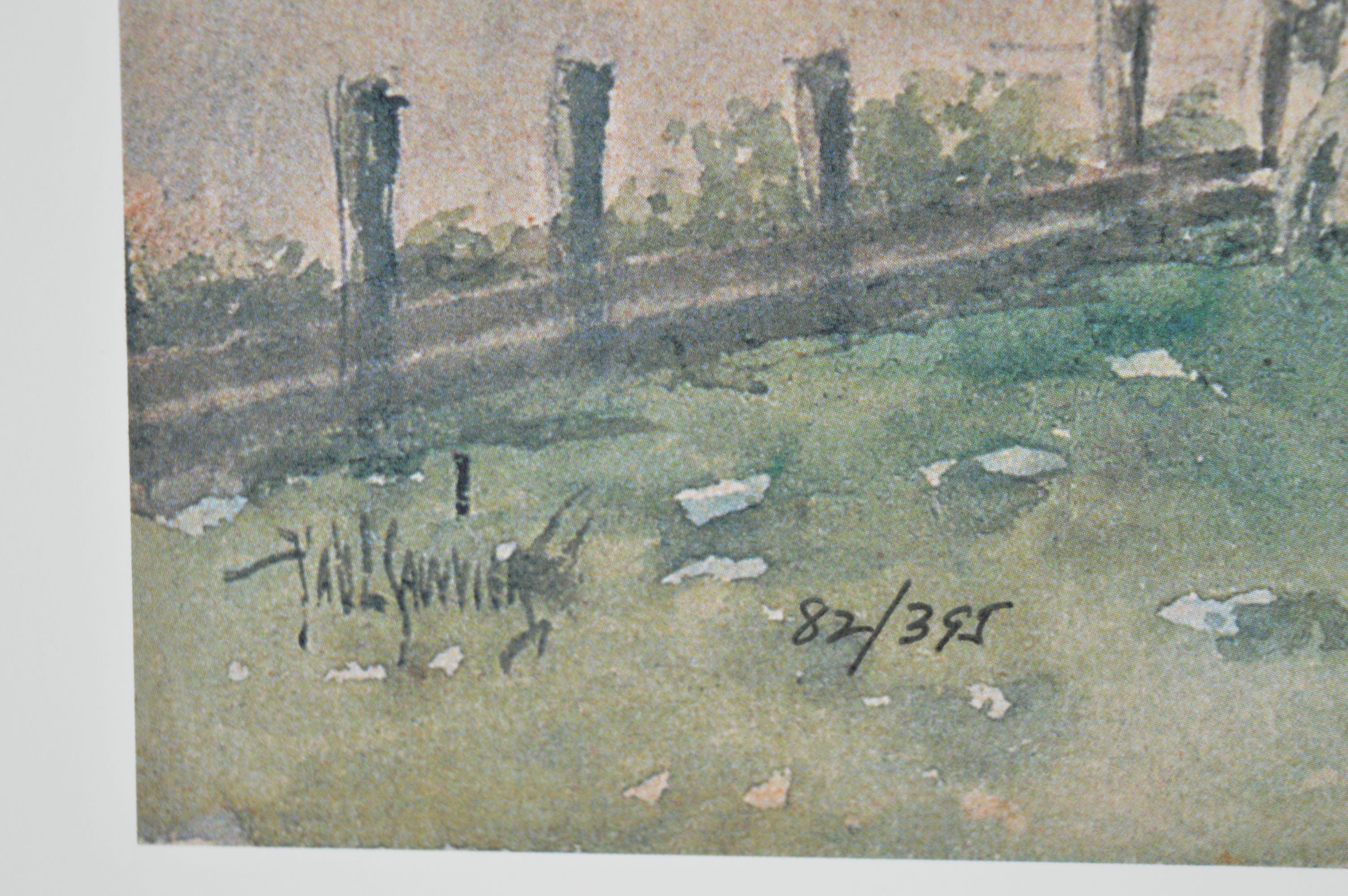 Paul Sawyier Limited Edition Prints "Frankfort's Main Street," and "Main Street, 1900"