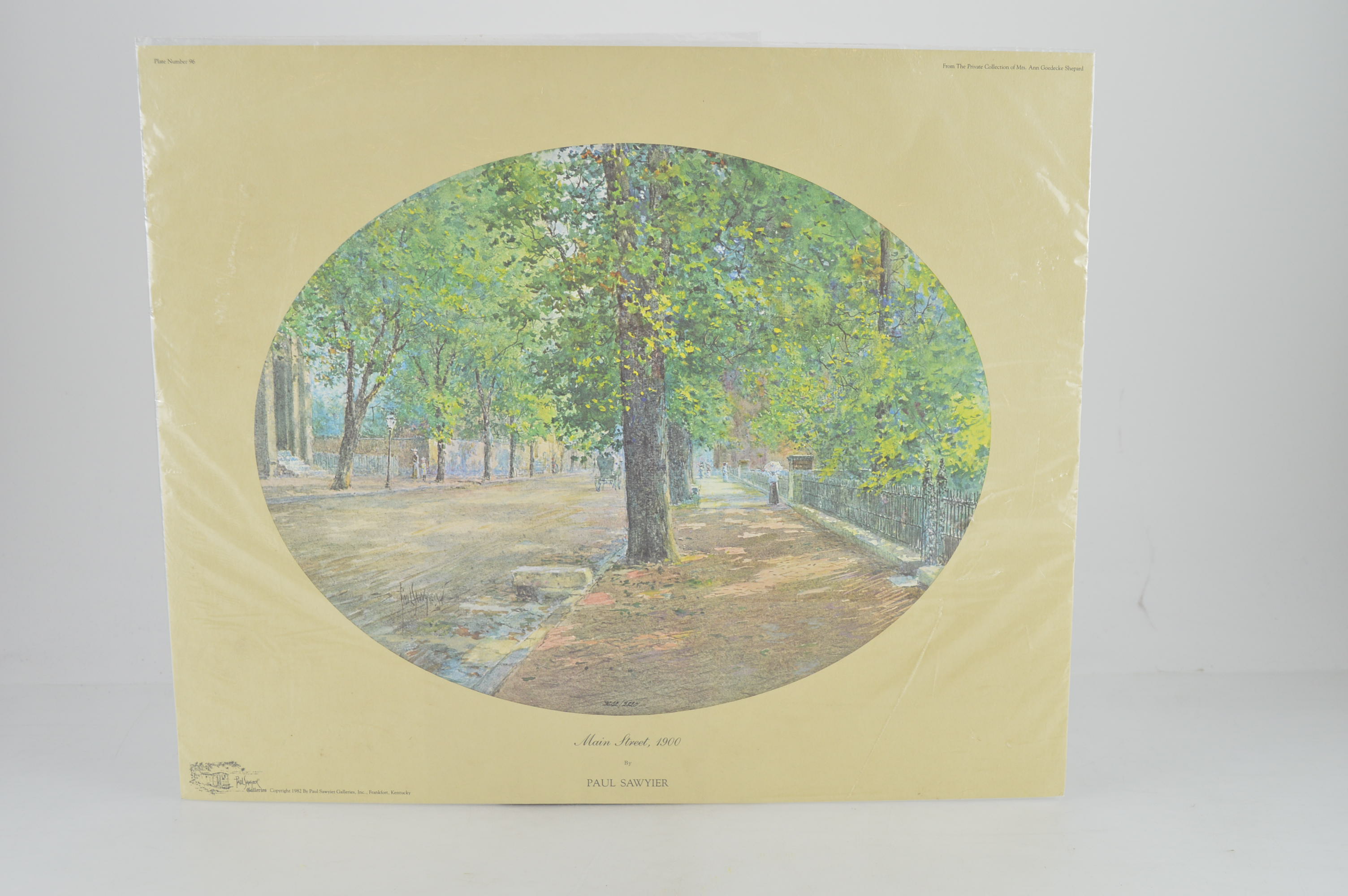 Paul Sawyier Limited Edition Prints "Frankfort's Main Street," and "Main Street, 1900"