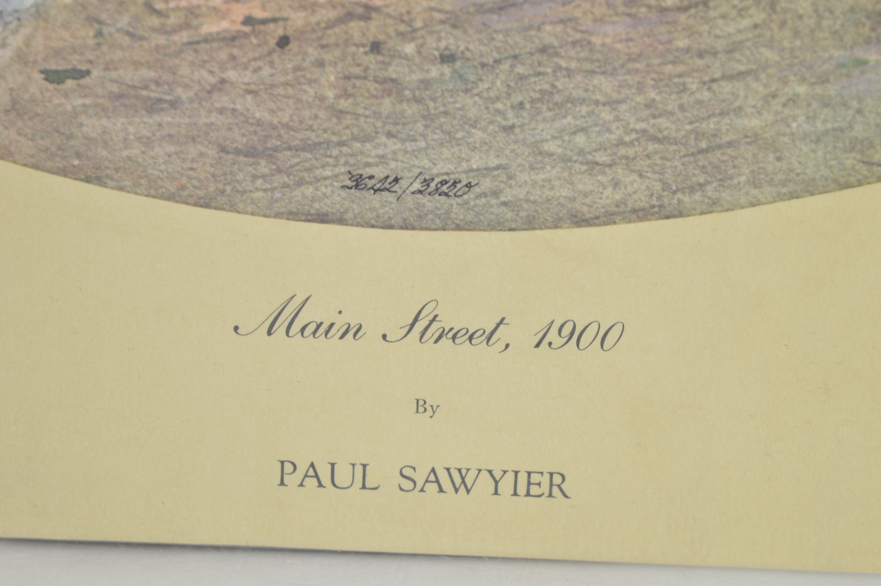 Paul Sawyier Limited Edition Prints "Frankfort's Main Street," and "Main Street, 1900"