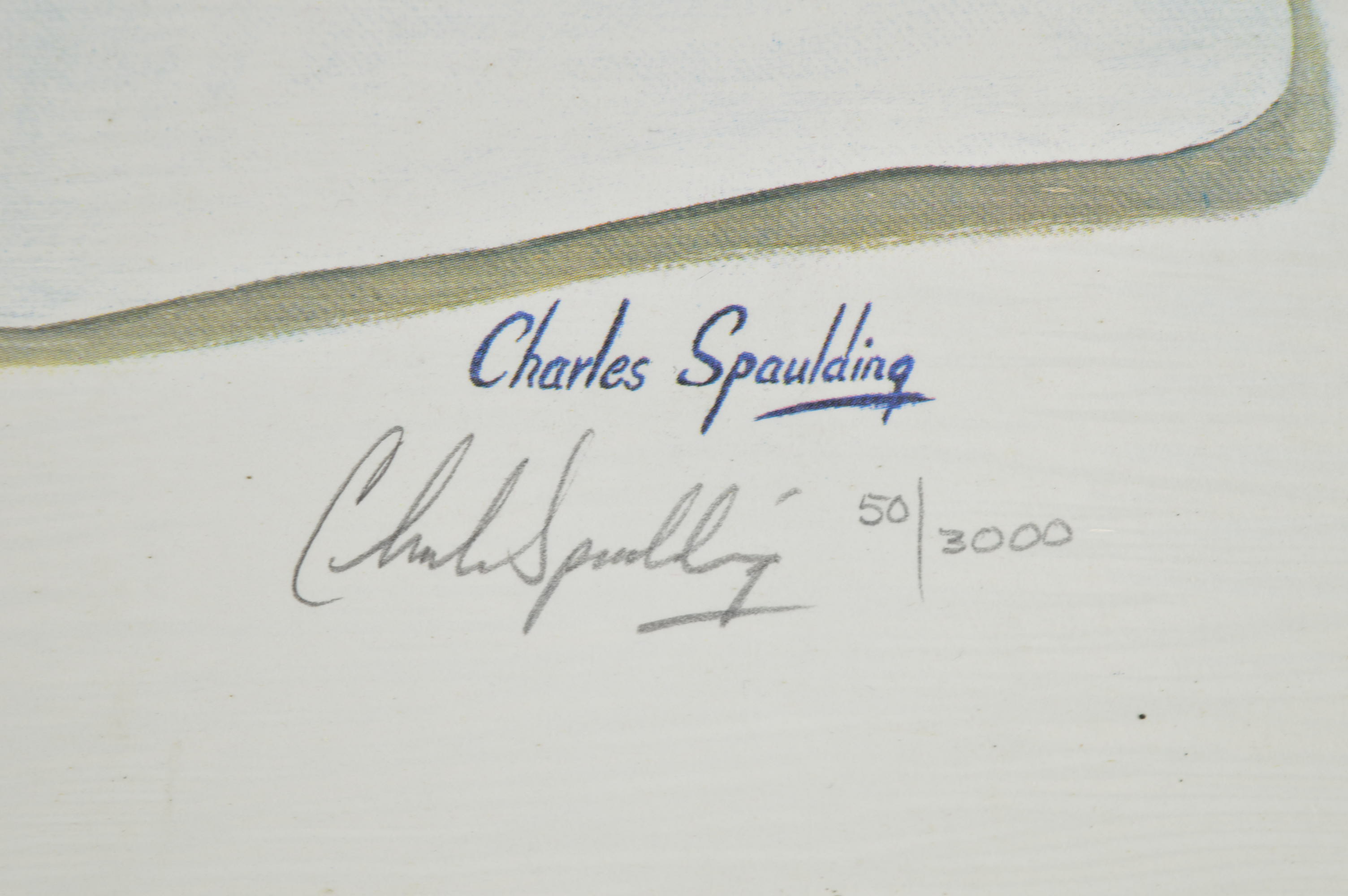 U.K. Big Blue Themed Limited Edition Prints after Charles Spaulding and Harold Barnett