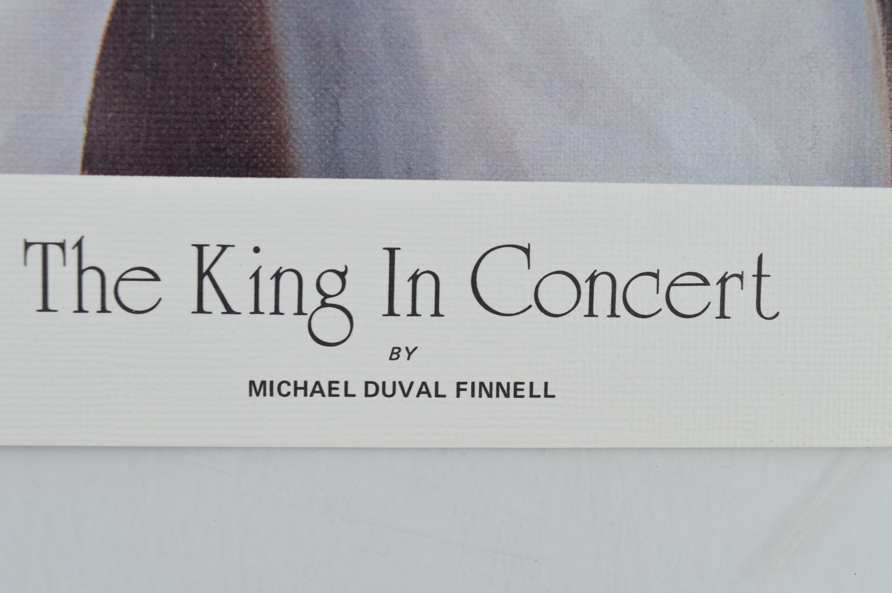 After Micael Duval Finnell Limited Edition Print "The King in Concert"