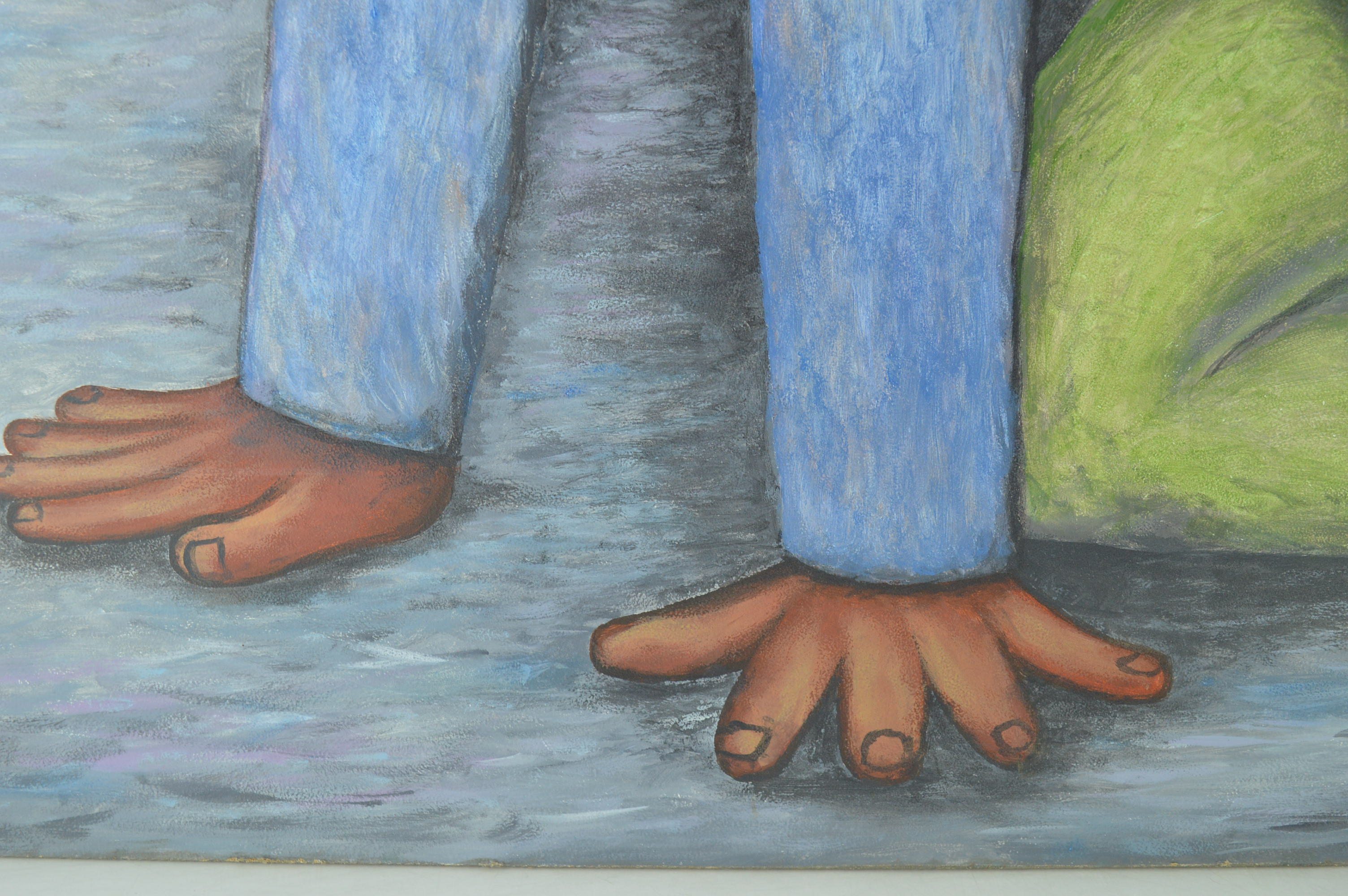 Reproduction Painting of Diego Rivera's "The Flower Carrier"