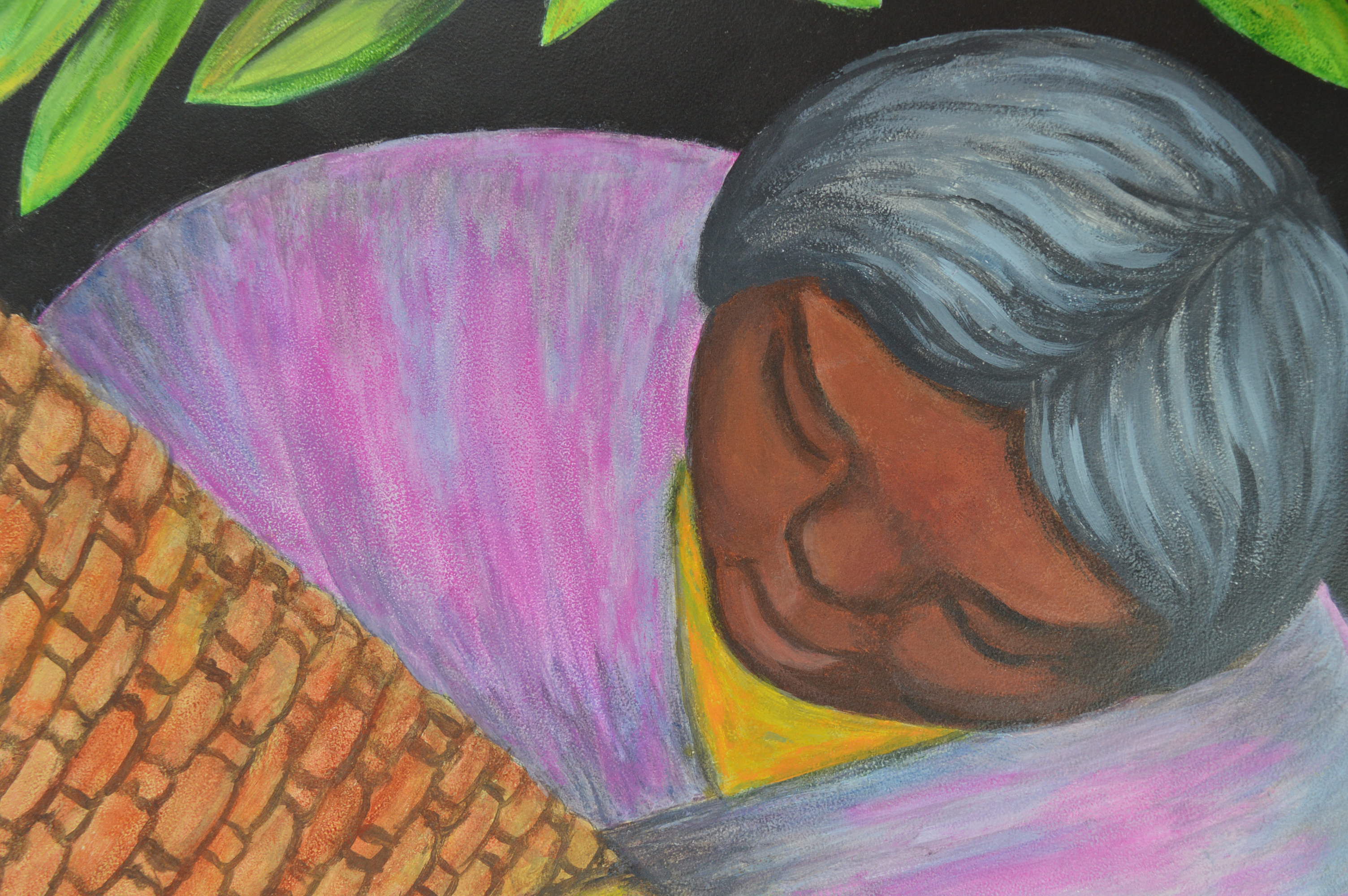 Reproduction Painting of Diego Rivera's "The Flower Carrier"