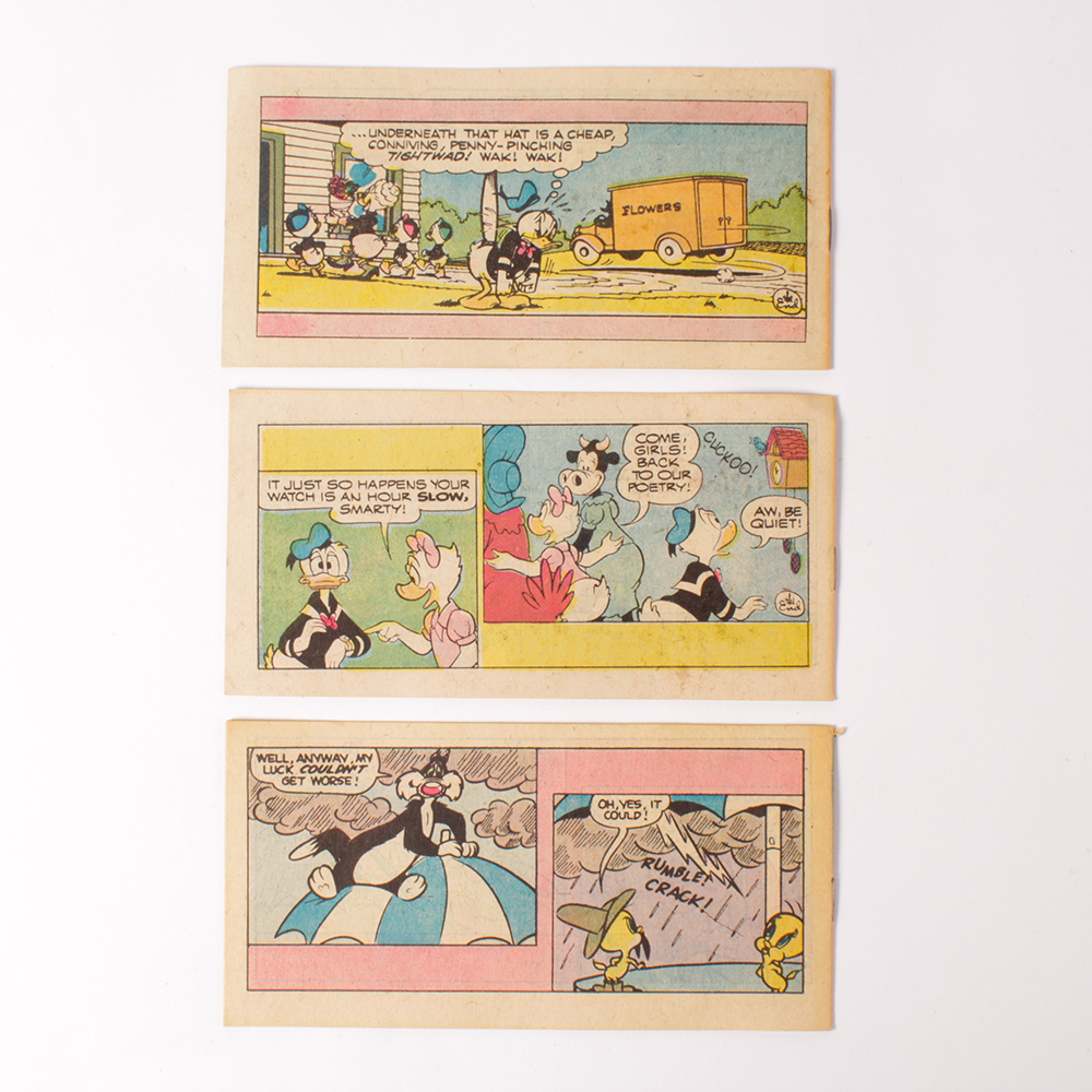 Nine Vintage Mini Comic Books Including Disney