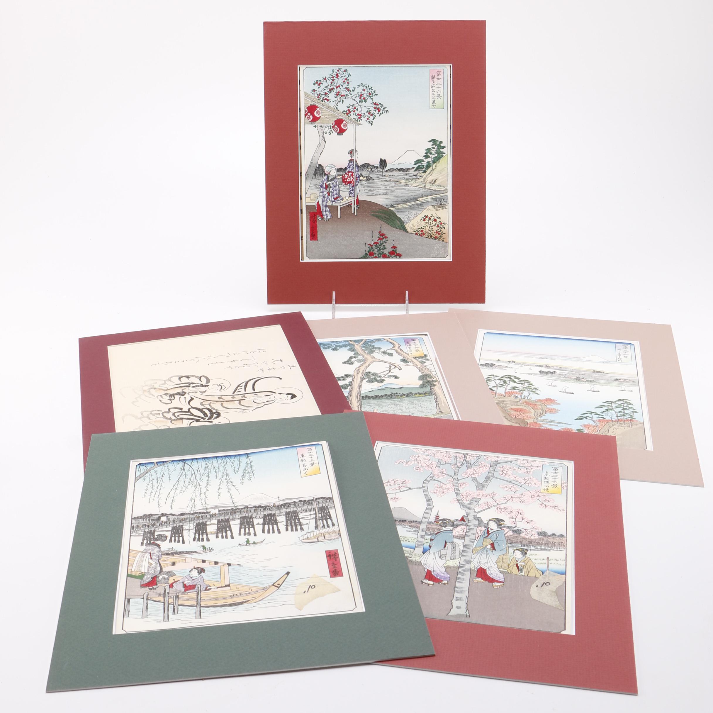 Group of Japanese Woodblock Prints