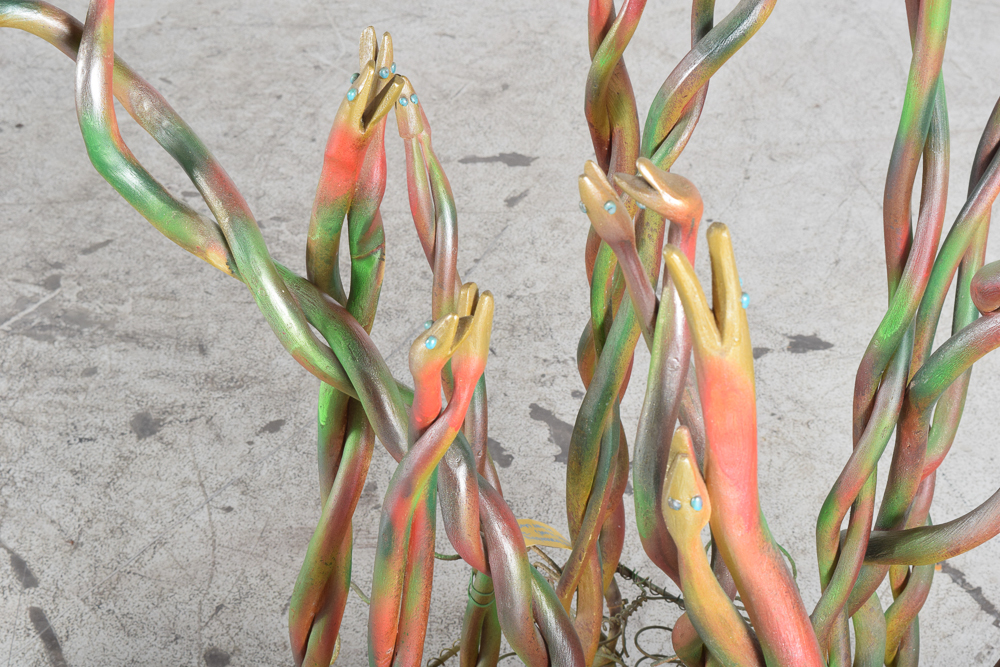 Gary Lawton Hargis Outsider Art Sculpture "Dawn of Remembered Spring (Snakes in Love) - Jesse Stuart"