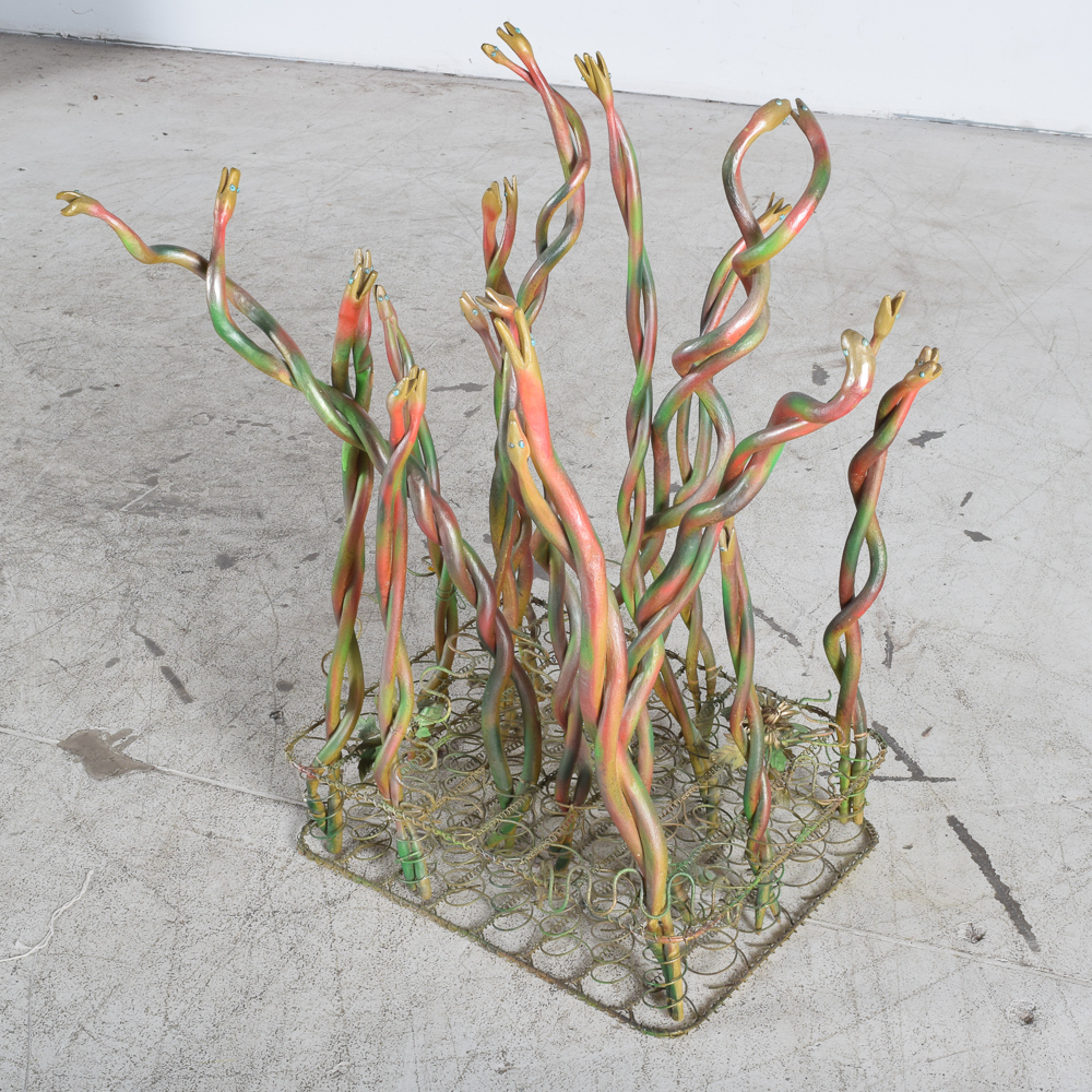 Gary Lawton Hargis Outsider Art Sculpture "Dawn of Remembered Spring (Snakes in Love) - Jesse Stuart"