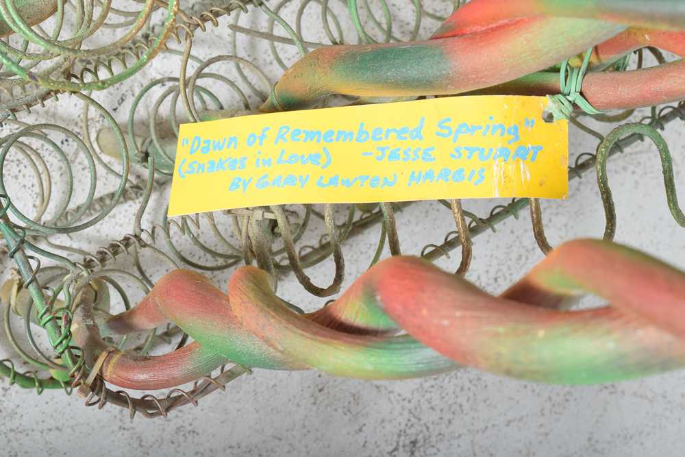 Gary Lawton Hargis Outsider Art Sculpture "Dawn of Remembered Spring (Snakes in Love) - Jesse Stuart"