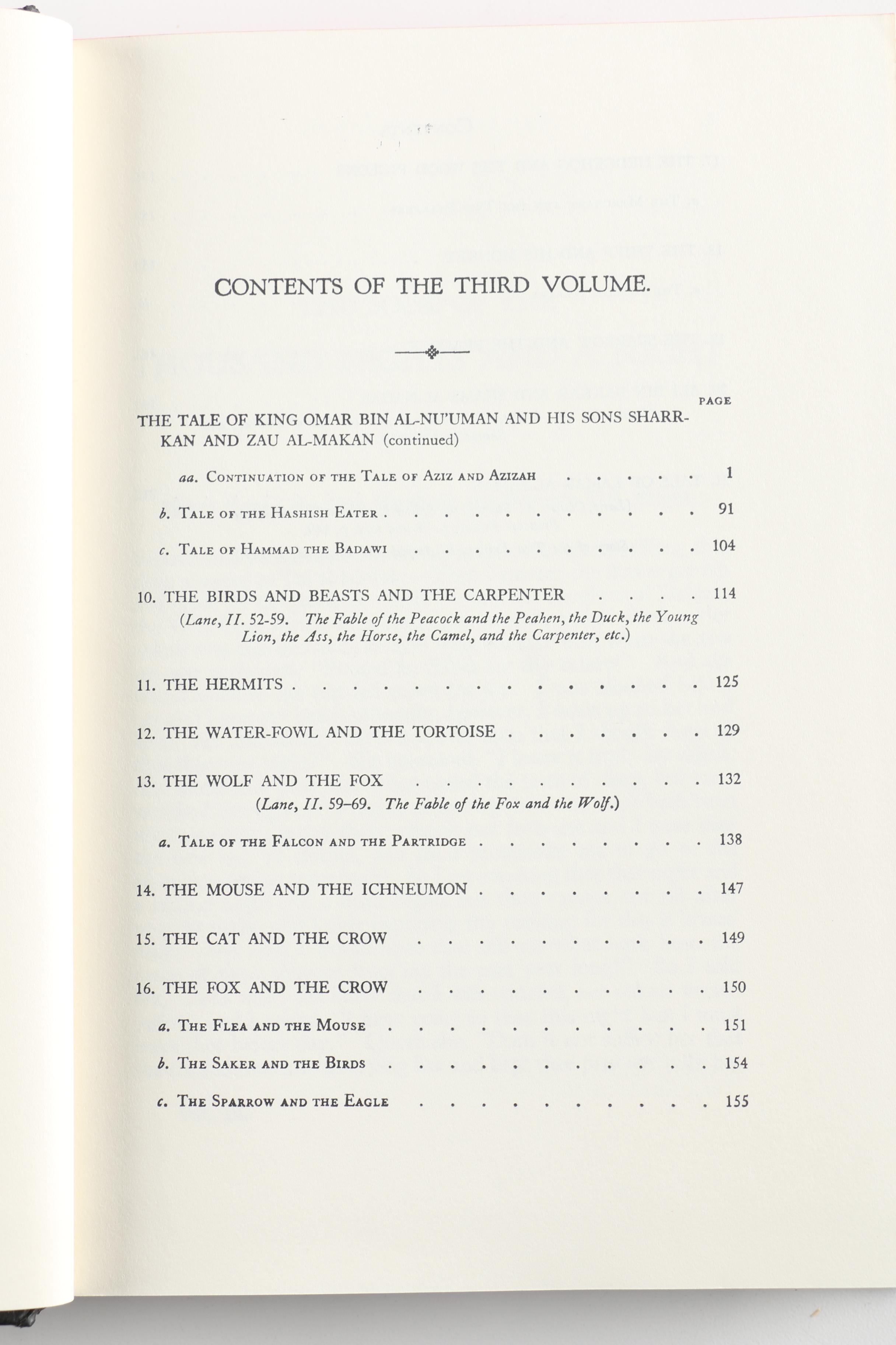 Circa 1880 Volumes One and Three of Richard Burton's "Arabian Nights" Translation