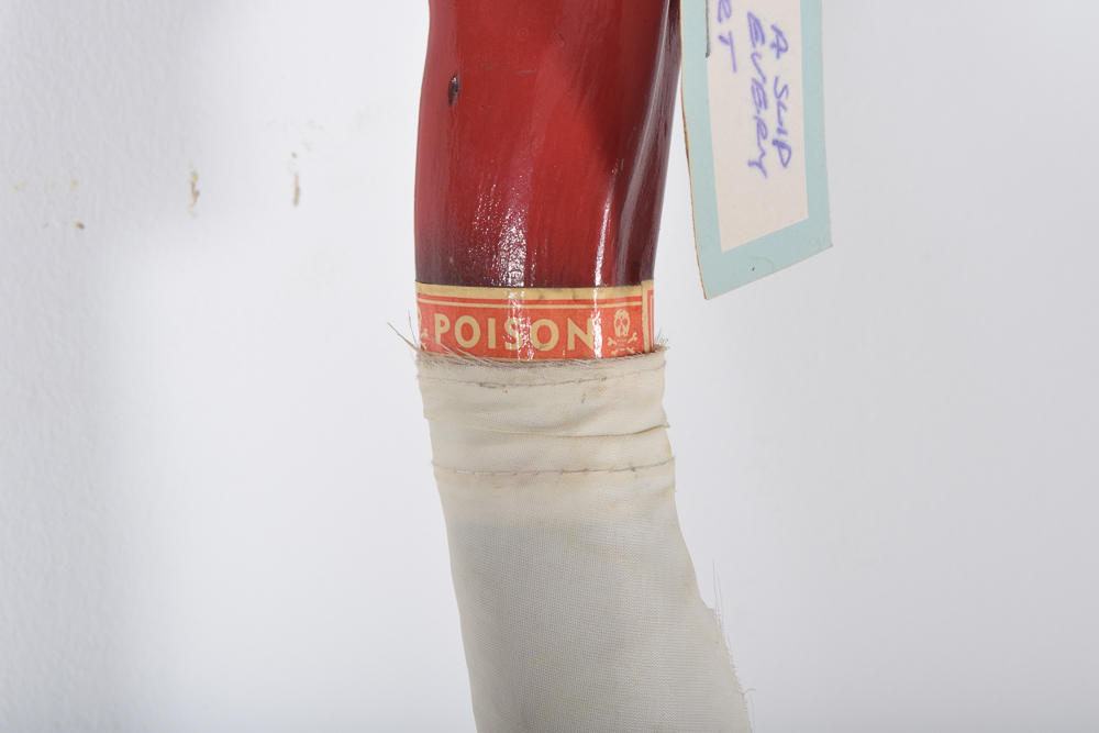 Gary Lawton Hargis Outsider Art Walking Stick "There's A Slip Under Every Skirt"