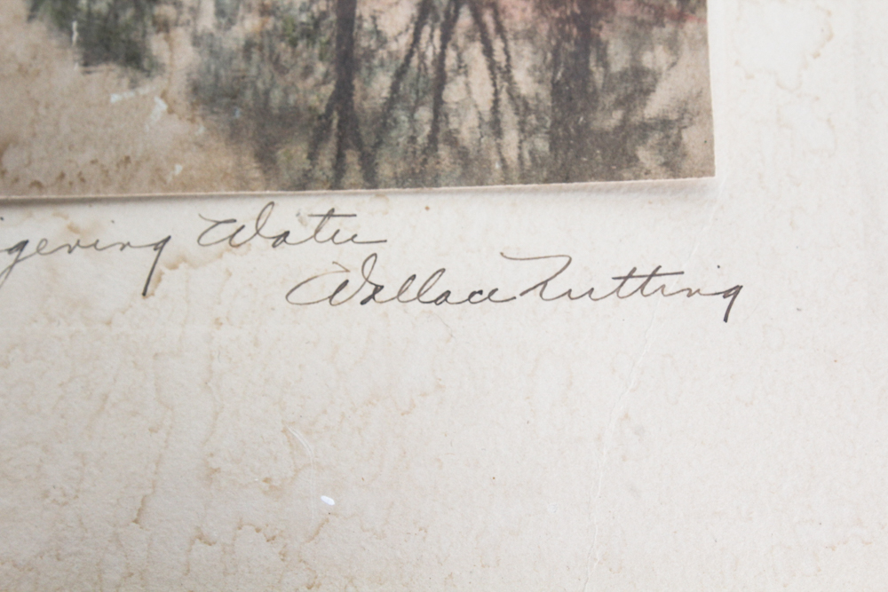 Wallace Nutting Tinted Photographs