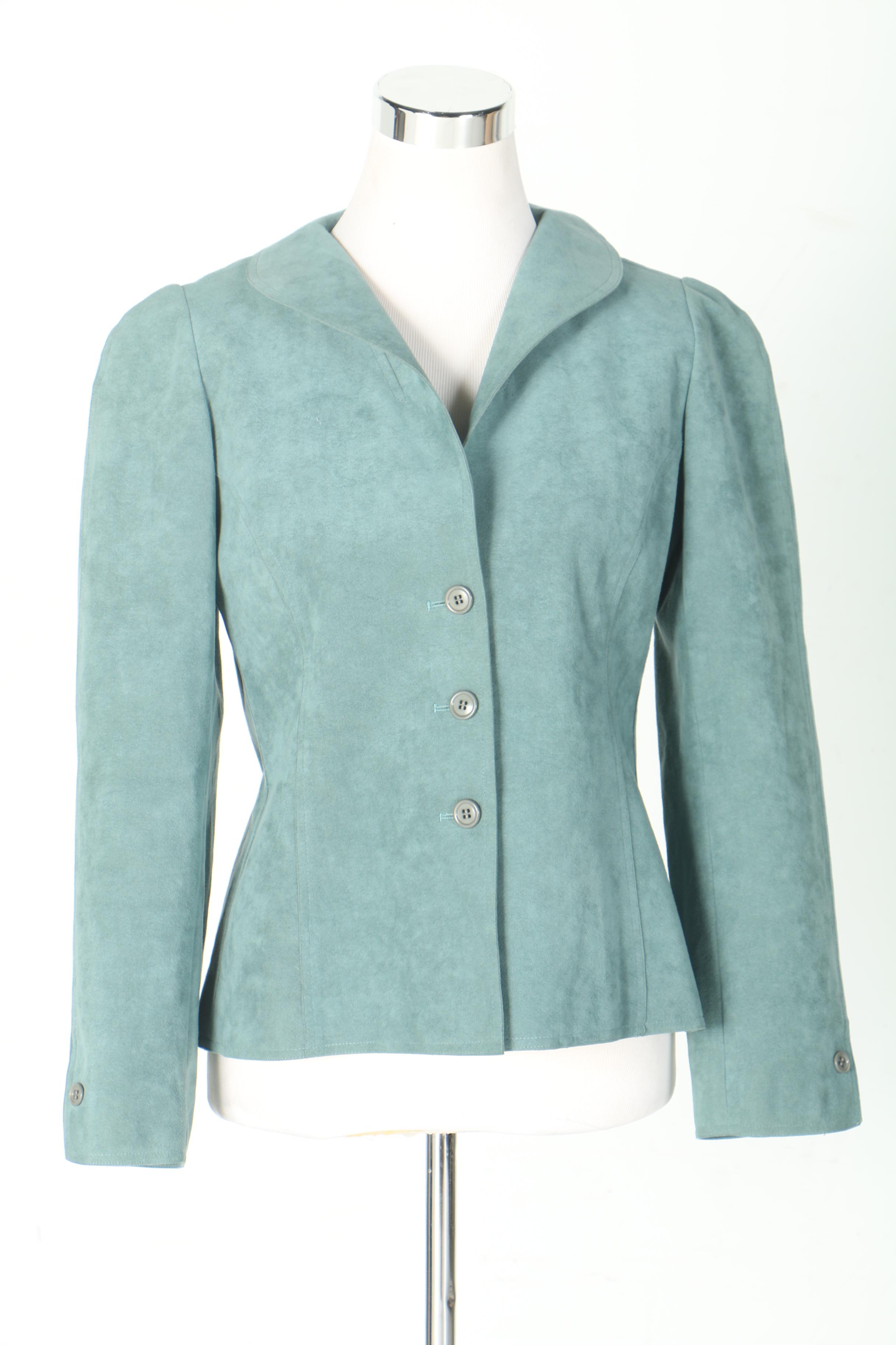 Suede Jackets Featuring Halston Sportswear and Wilsons Leather Maxima