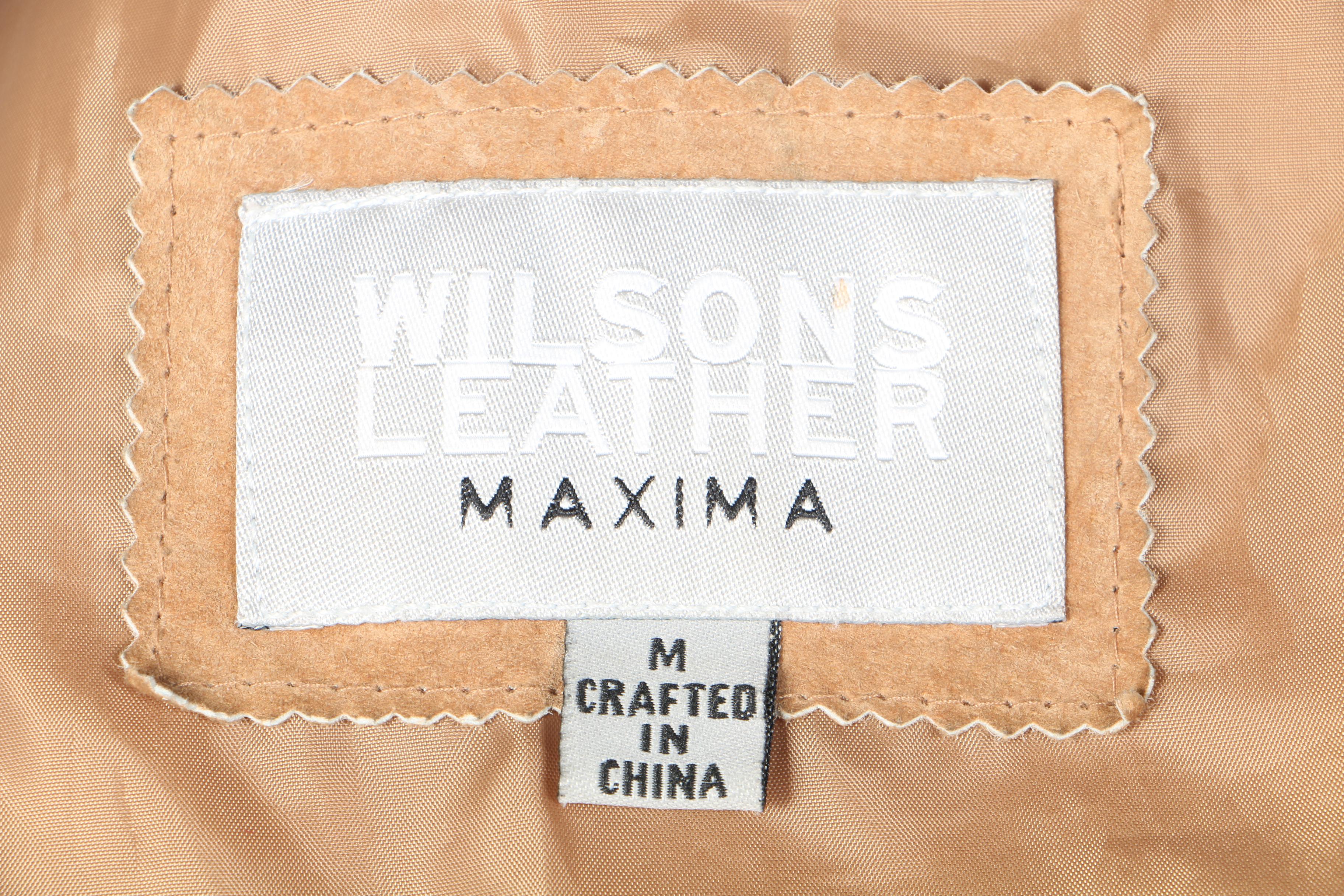 Suede Jackets Featuring Halston Sportswear and Wilsons Leather Maxima