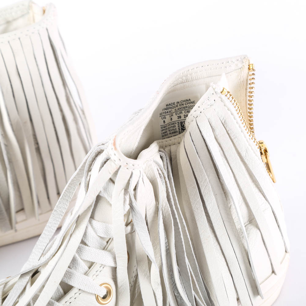 Women's Chuck Taylor Fringed Leather High Tops by Converse