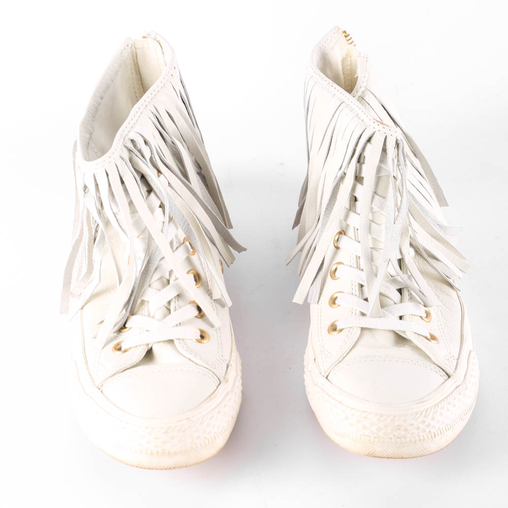Women's Chuck Taylor Fringed Leather High Tops by Converse