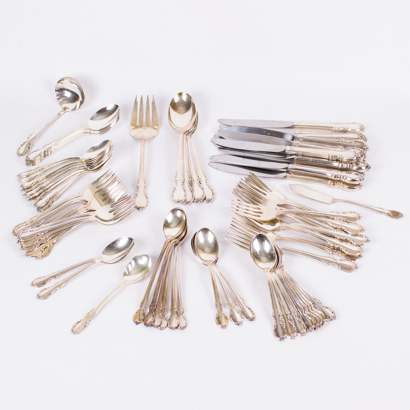 1847 Rogers Brothers "Reflections" Silver Plated Flatware Set