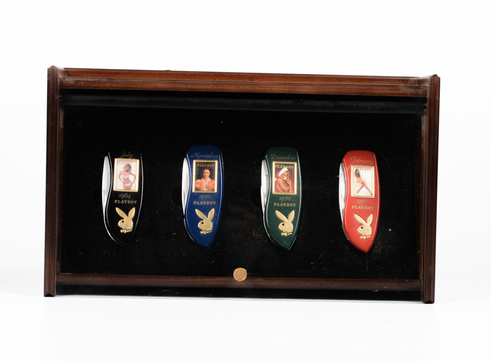 Vintage Playboy Collector's Edition Knives and Mug