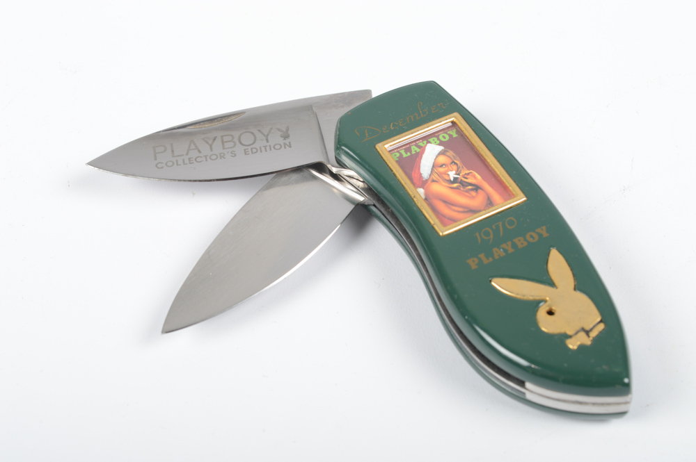 Vintage Playboy Collector's Edition Knives and Mug